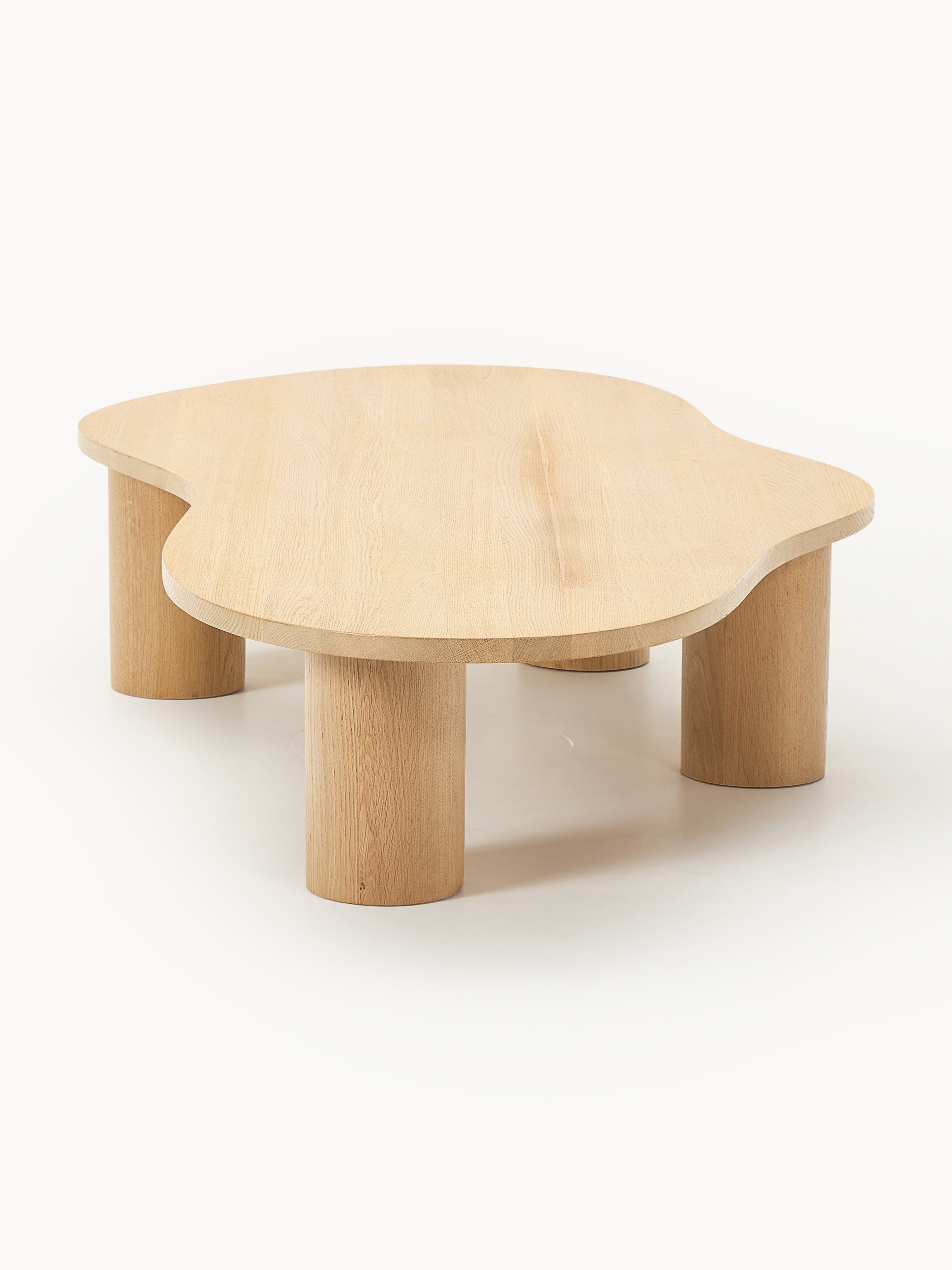 Didi XL Oak Wood Coffee Table in Organic Shape