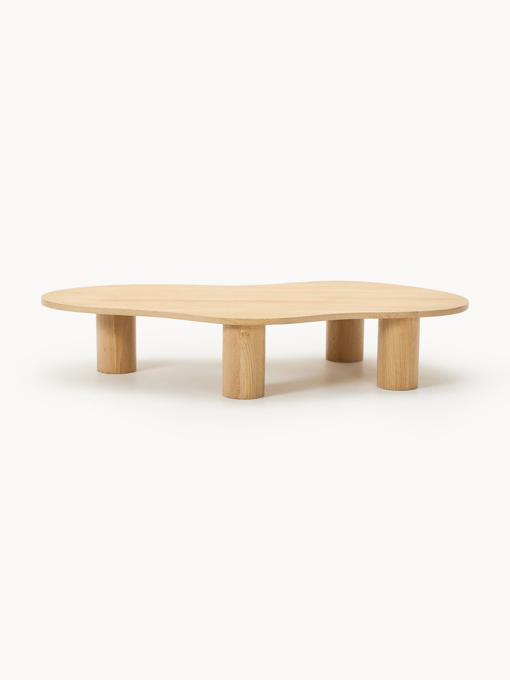 Didi XL Oak Wood Coffee Table in Organic Shape