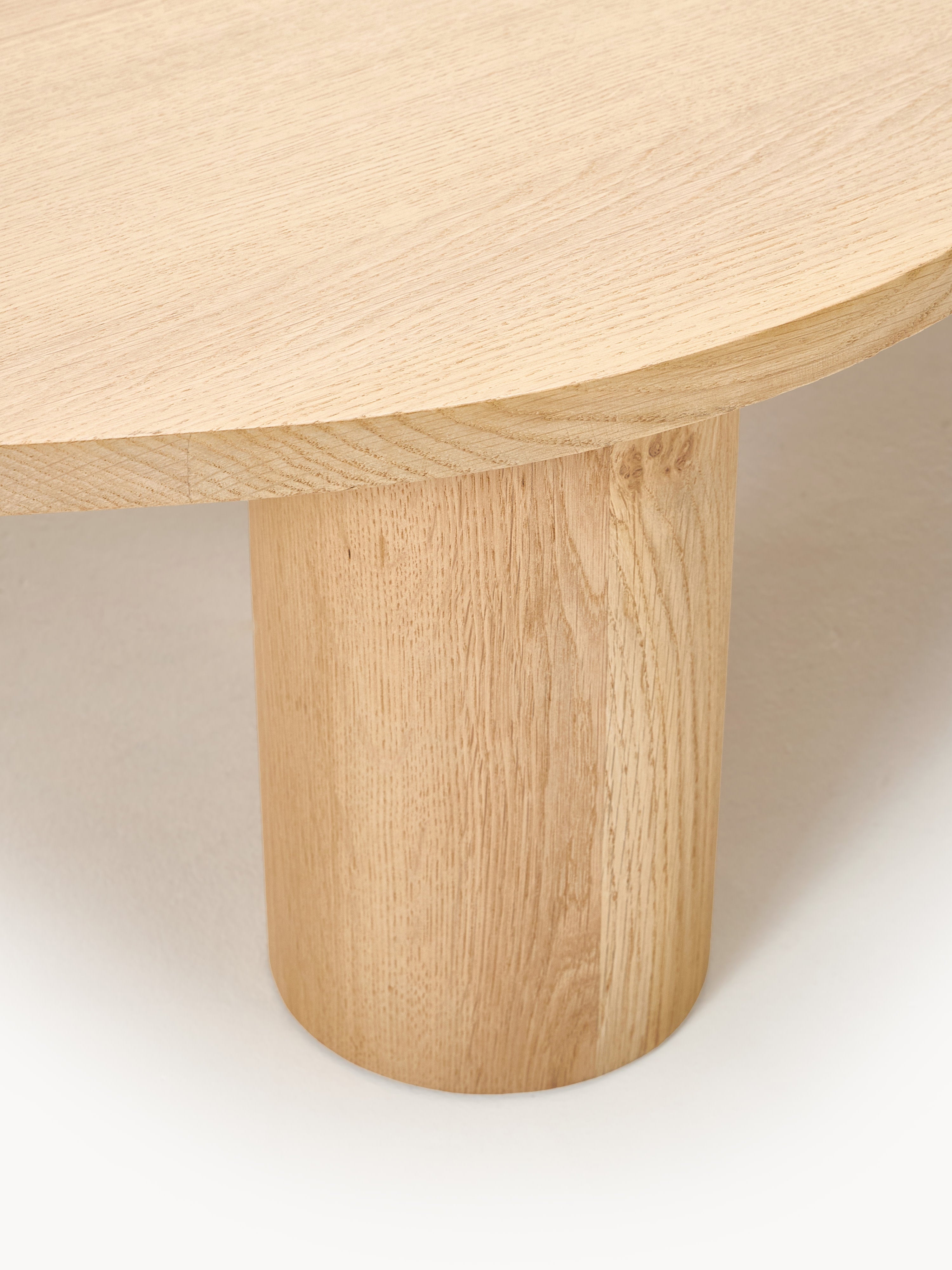 Didi XL Oak Wood Coffee Table in Organic Shape