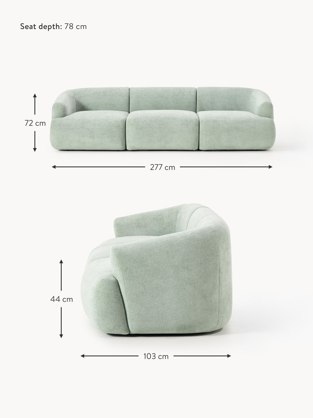 Sofia Modular Sofa (4-seater)