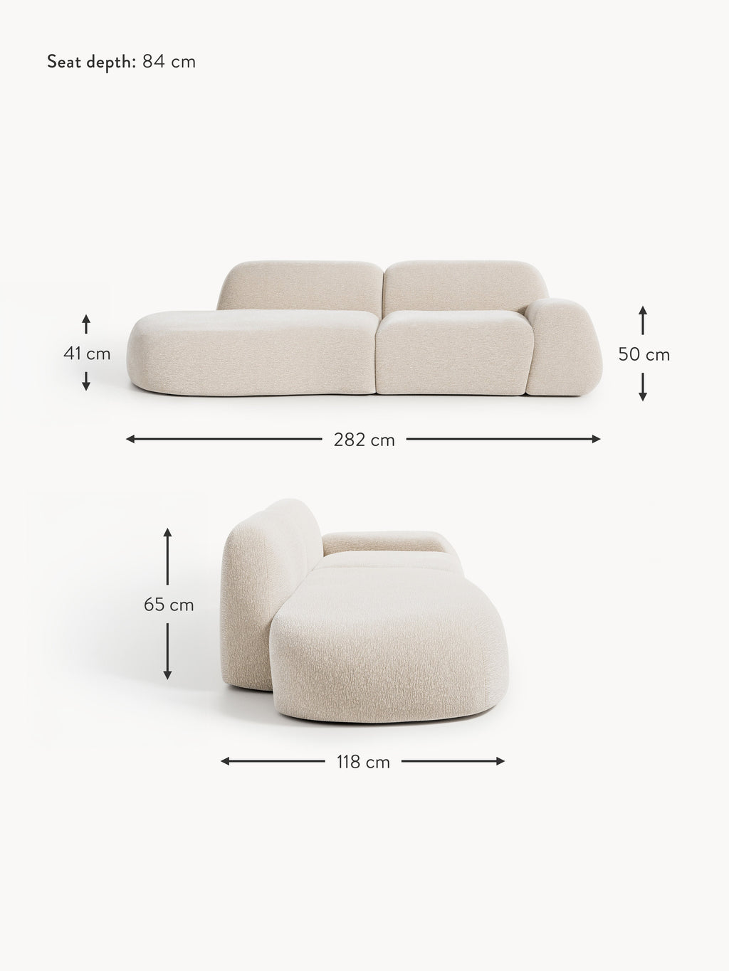 Wolke Modular Chaise (3-seater)