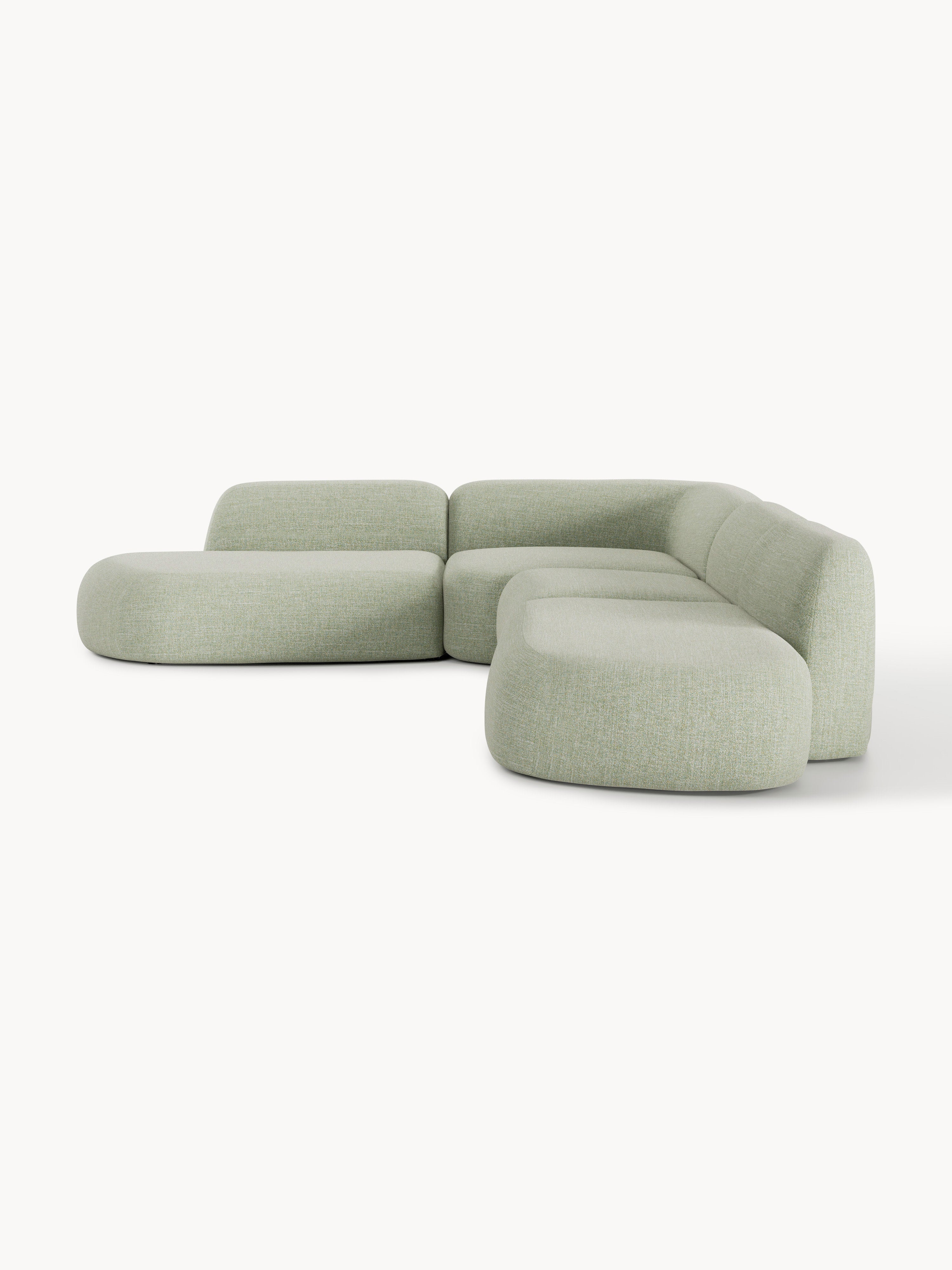 Wolke XL Modular Bouclé Corner Sofa with Chaise Ends