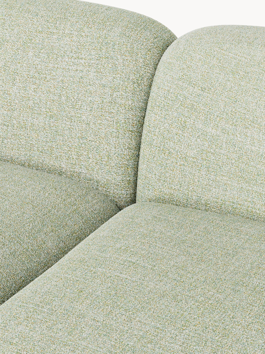 Wolke XL Modular Bouclé Corner Sofa with Chaise Ends