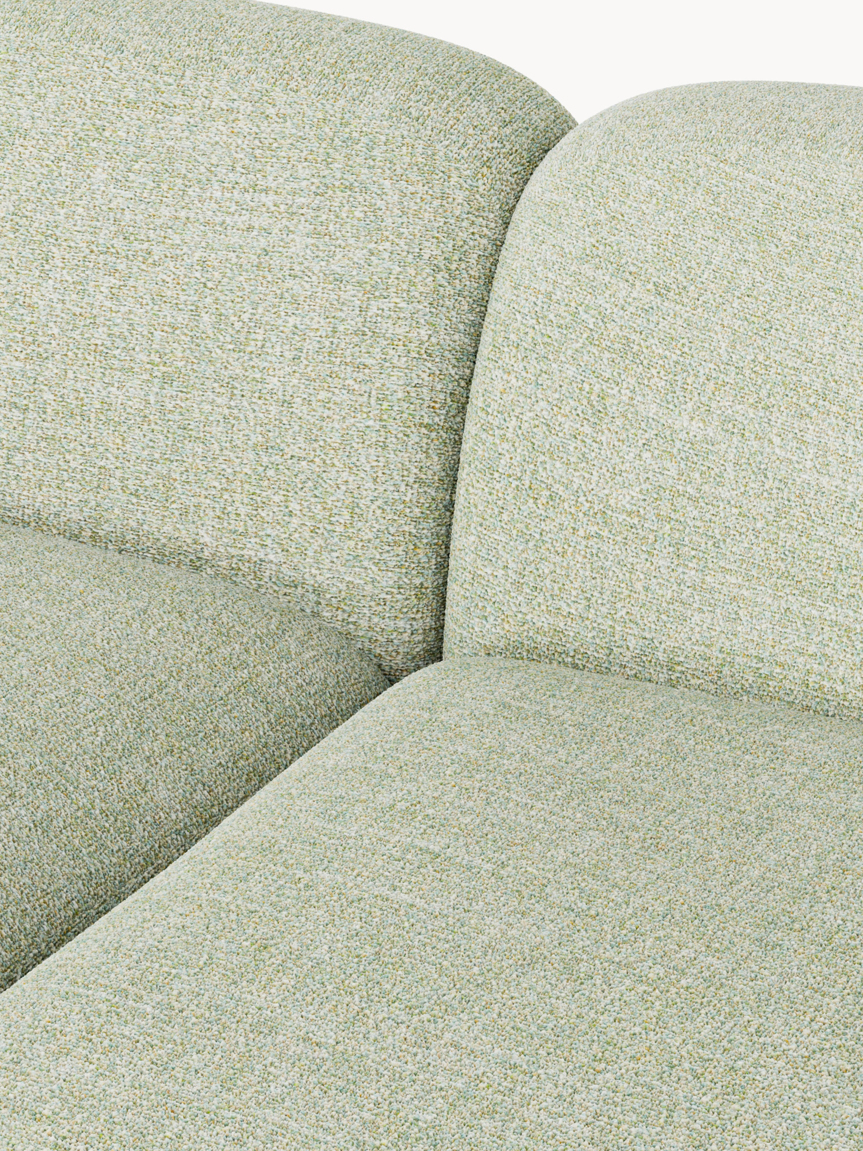 Wolke XL Modular Bouclé Corner Sofa with Chaise Ends