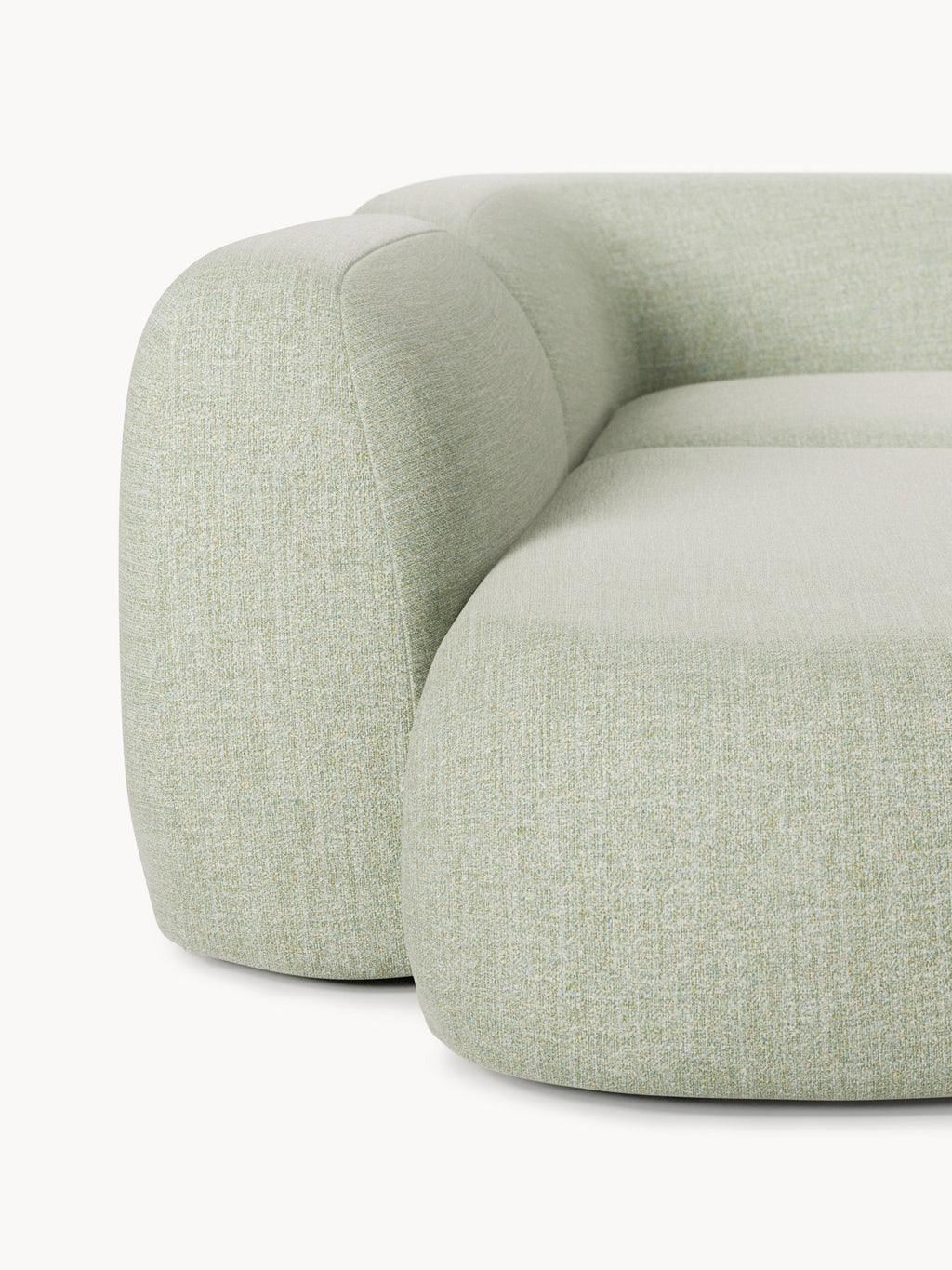 Wolke XL Modular Bouclé Corner Sofa with Chaise Ends
