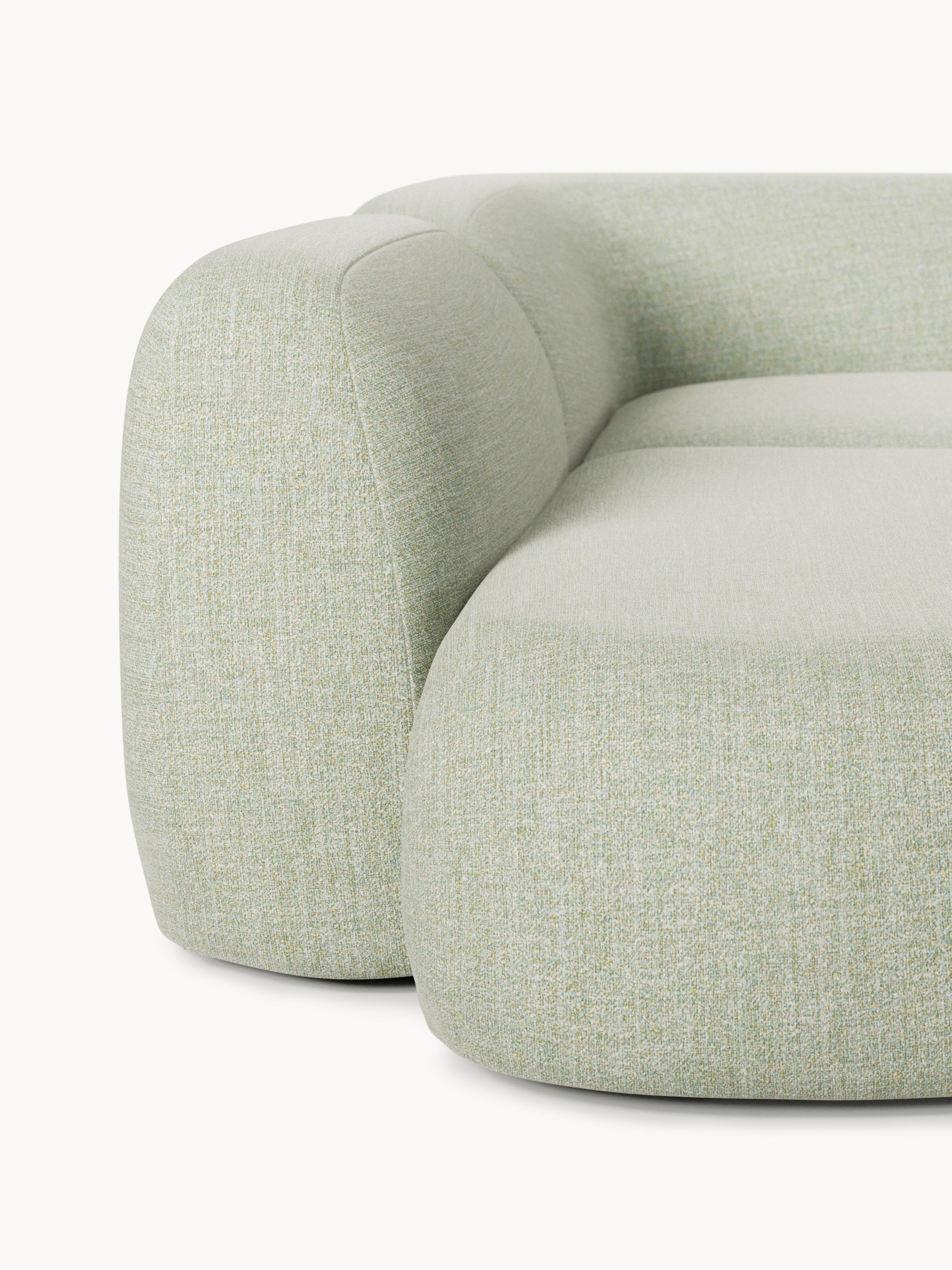Wolke XL Modular Bouclé Corner Sofa with Chaise Ends