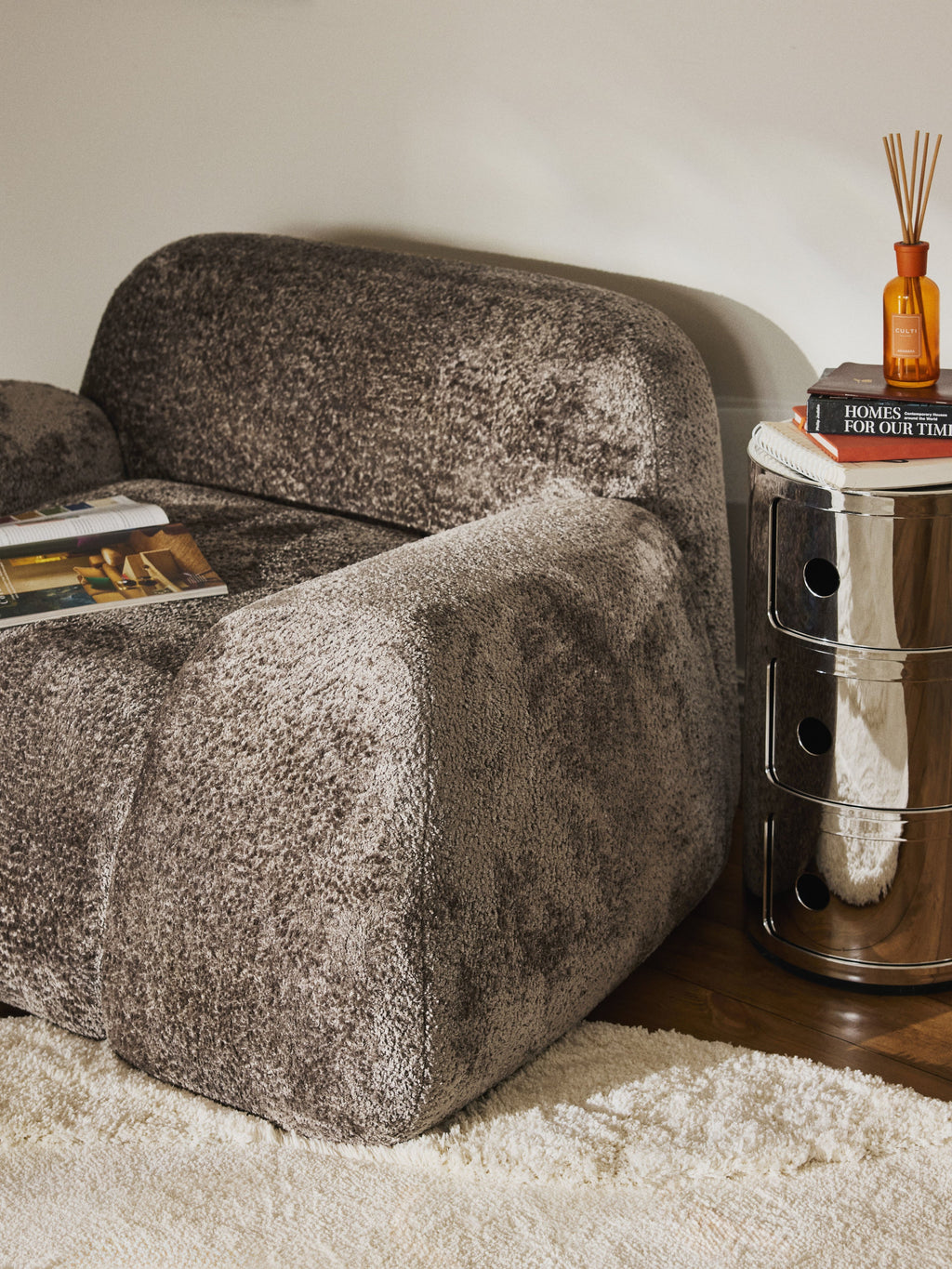 Wolke Teddy-Bouclé Lounge Chair