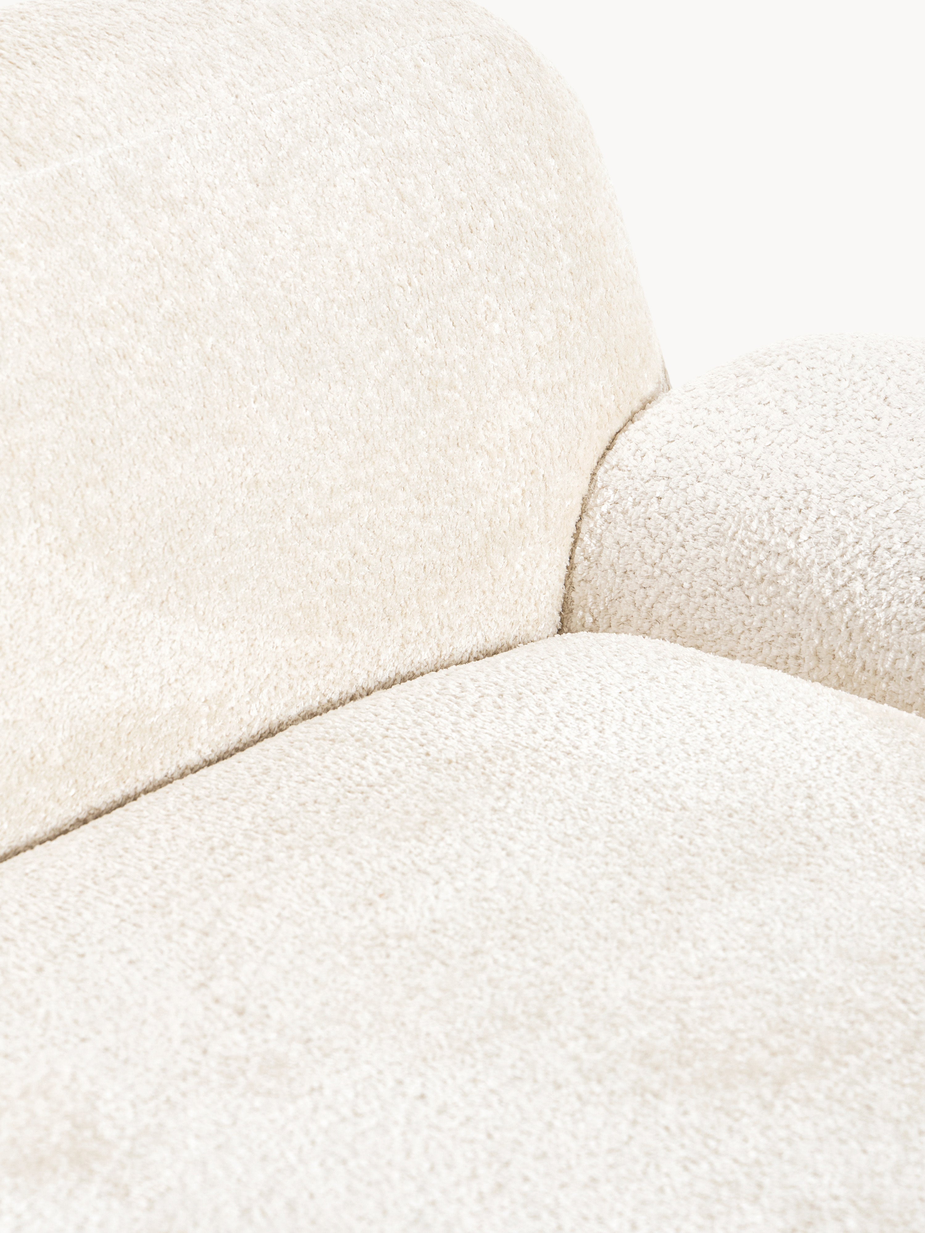 Wolke Teddy Bouclé Sofa (2-seater) with Chaise End
