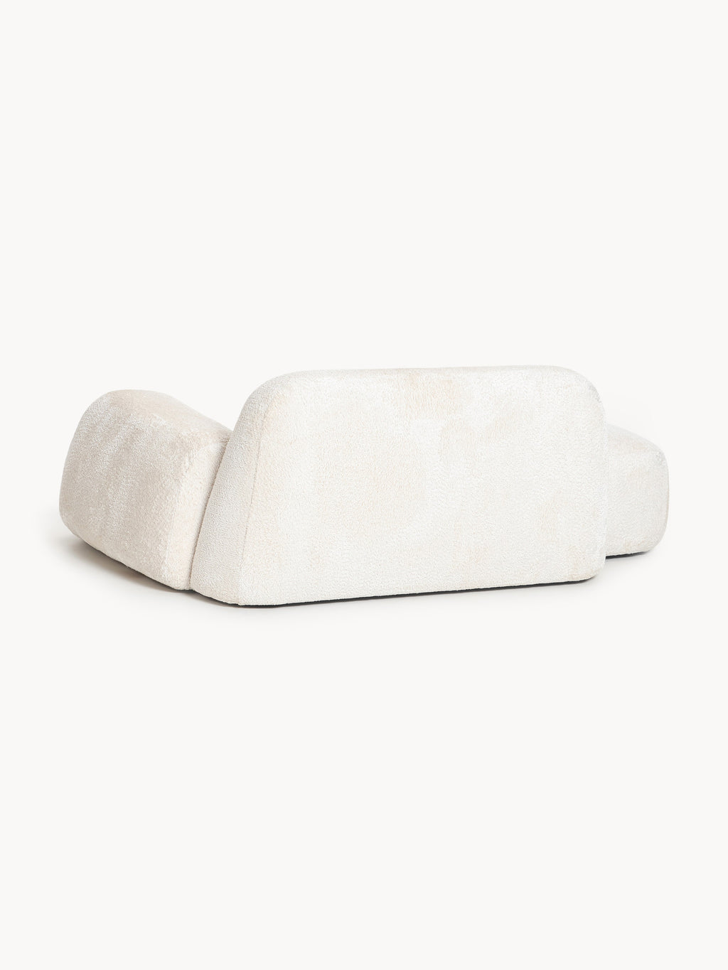 Wolke Teddy Bouclé Sofa (2-seater) with Chaise End