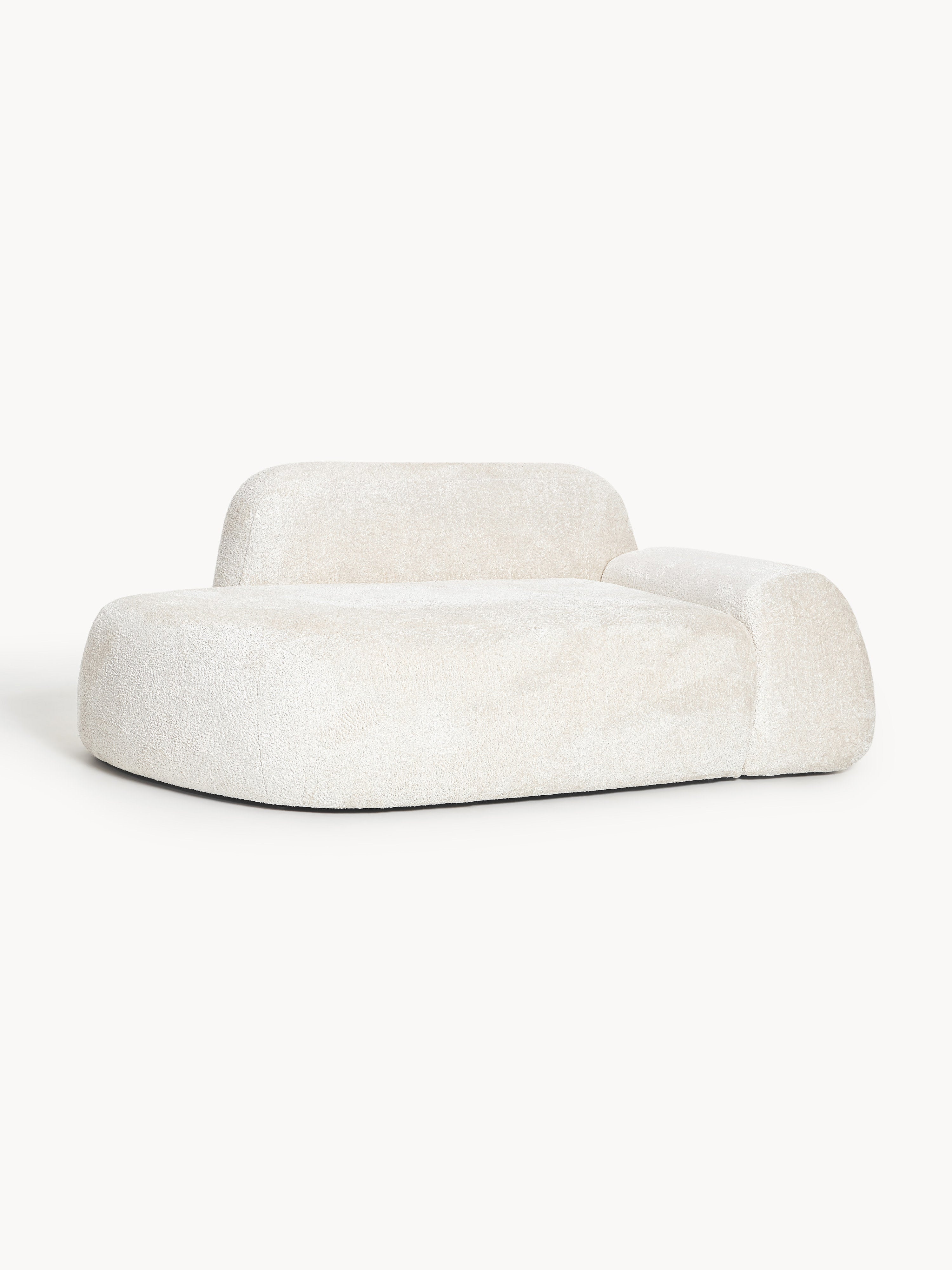 Wolke Teddy Bouclé Sofa (2-seater) with Chaise End