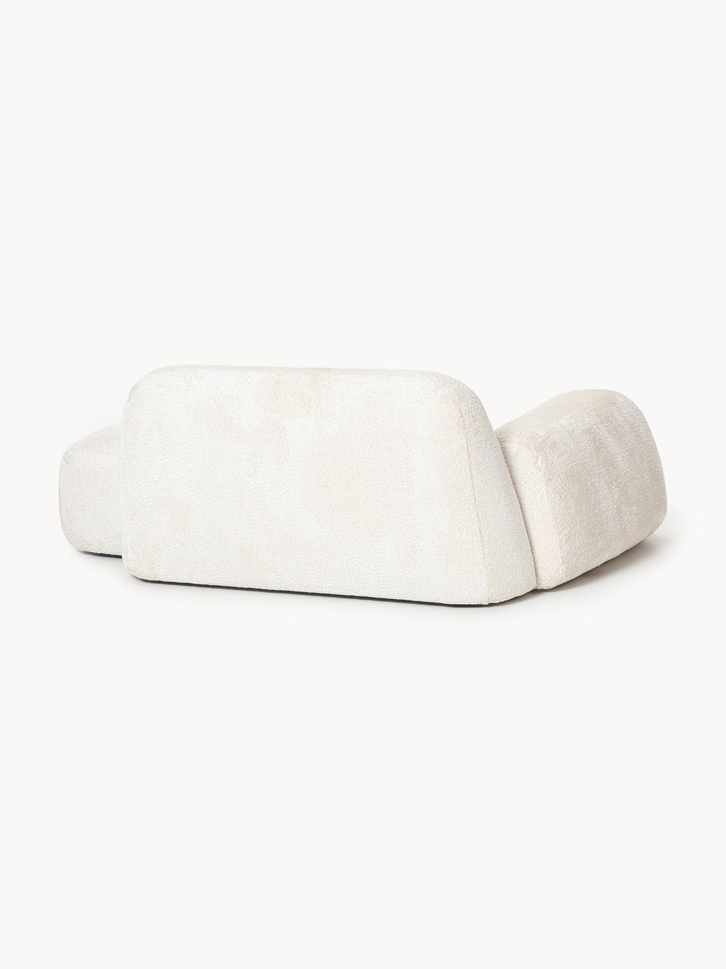 Wolke Teddy Bouclé Sofa (2-seater) with Chaise End