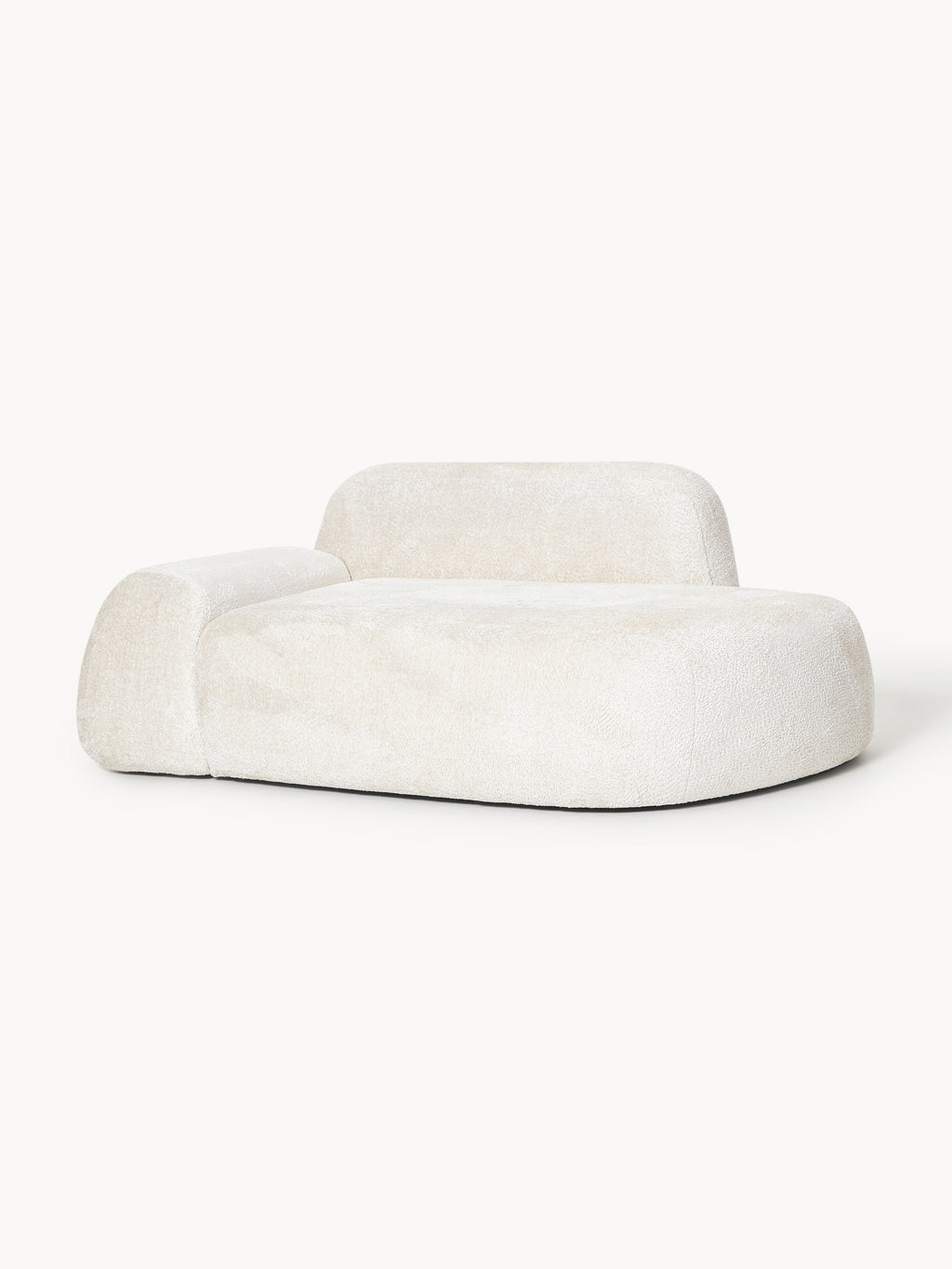 Wolke Teddy Bouclé Sofa (2-seater) with Chaise End