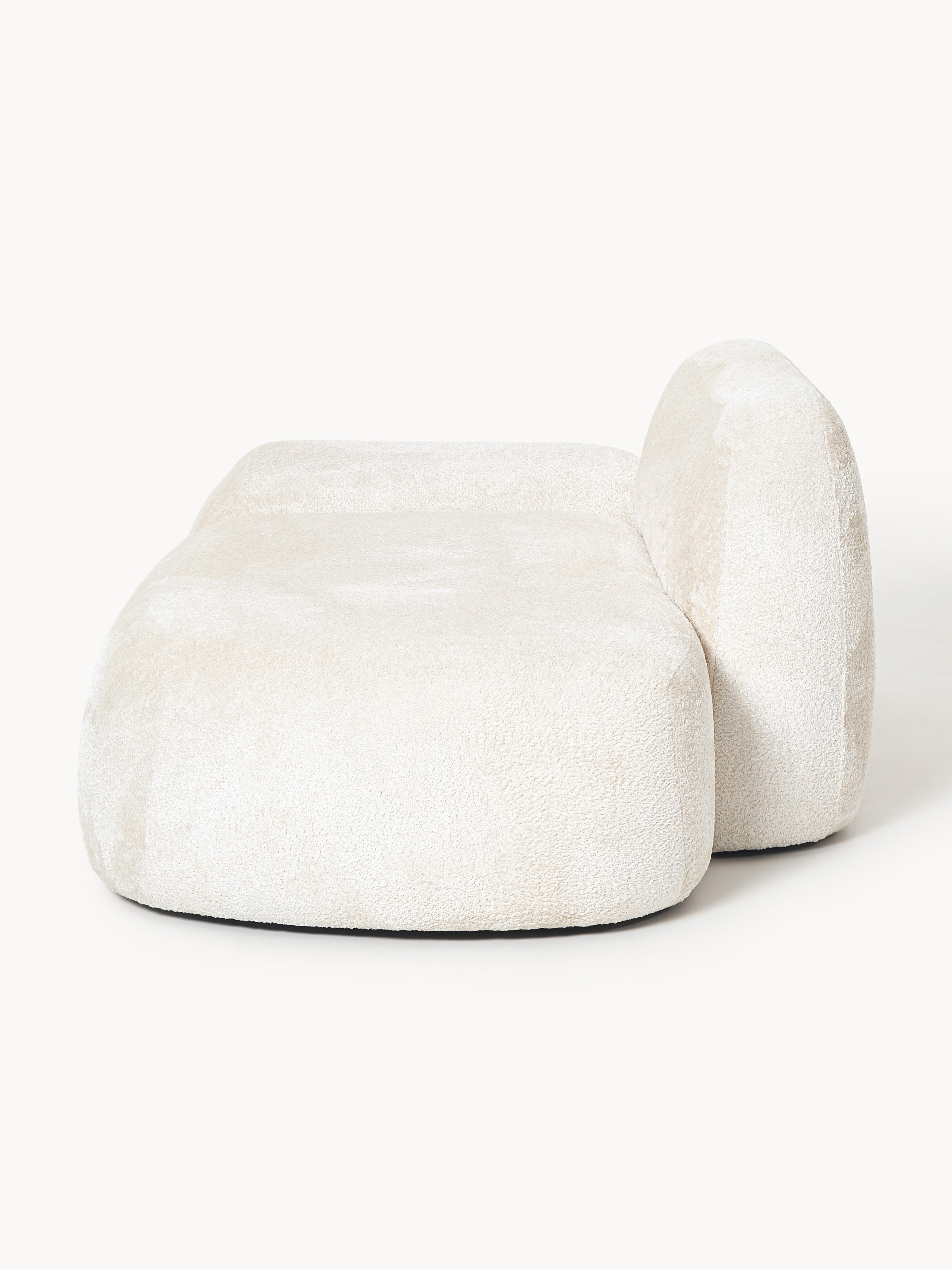 Wolke Teddy Bouclé Sofa (2-seater) with Chaise End