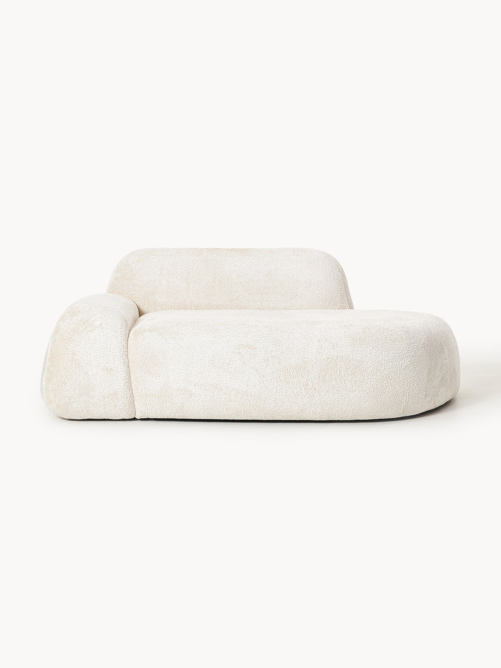 Wolke Teddy Bouclé Sofa (2-seater) with Chaise End