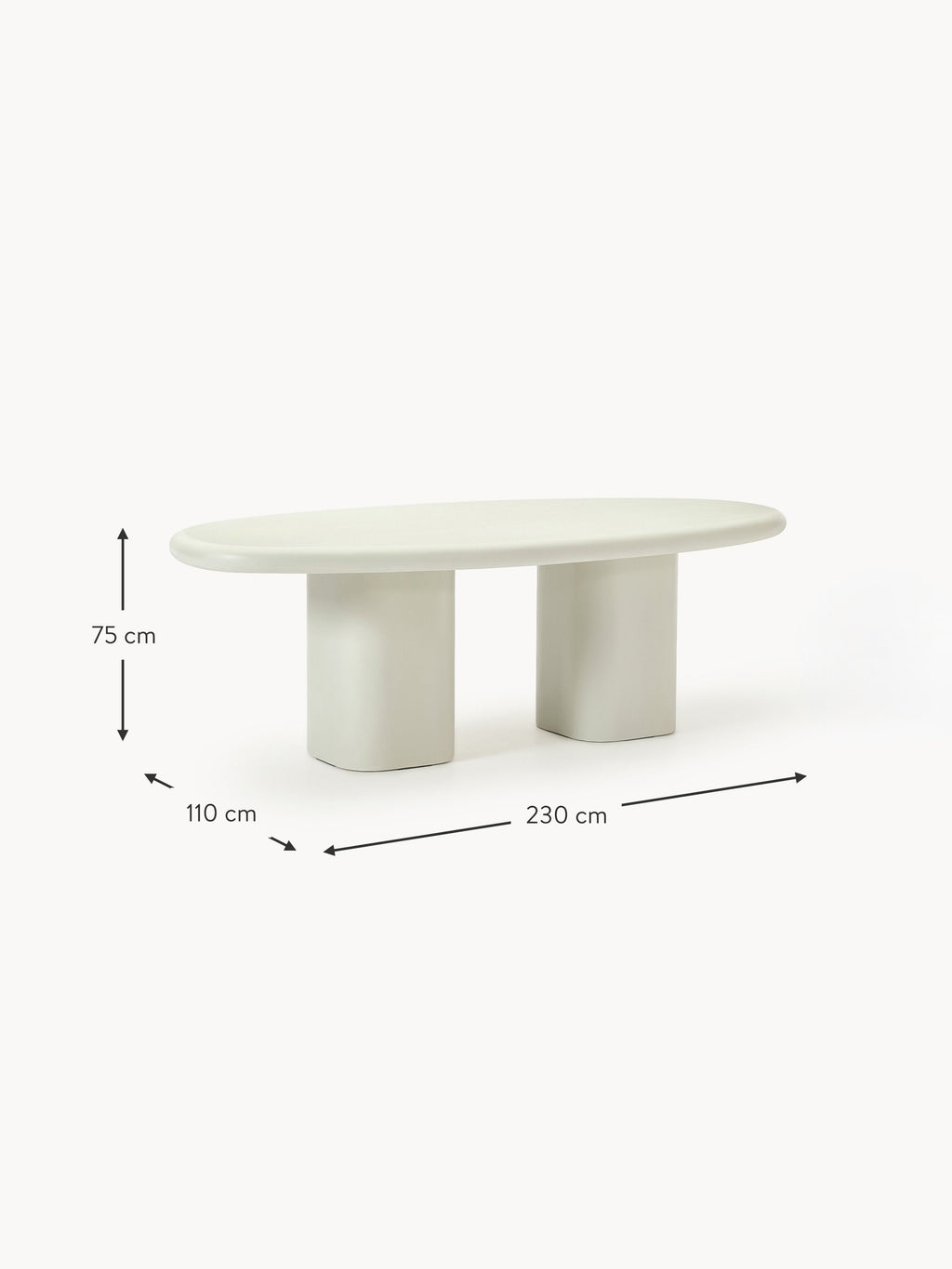Anaya In- & Outdoor Dining Table, in various sizes