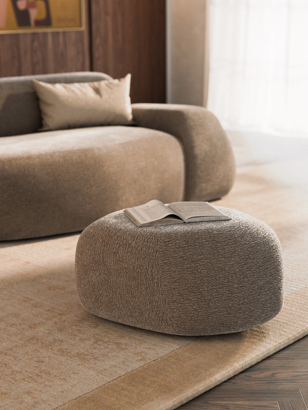 Wolke Oval Ottoman