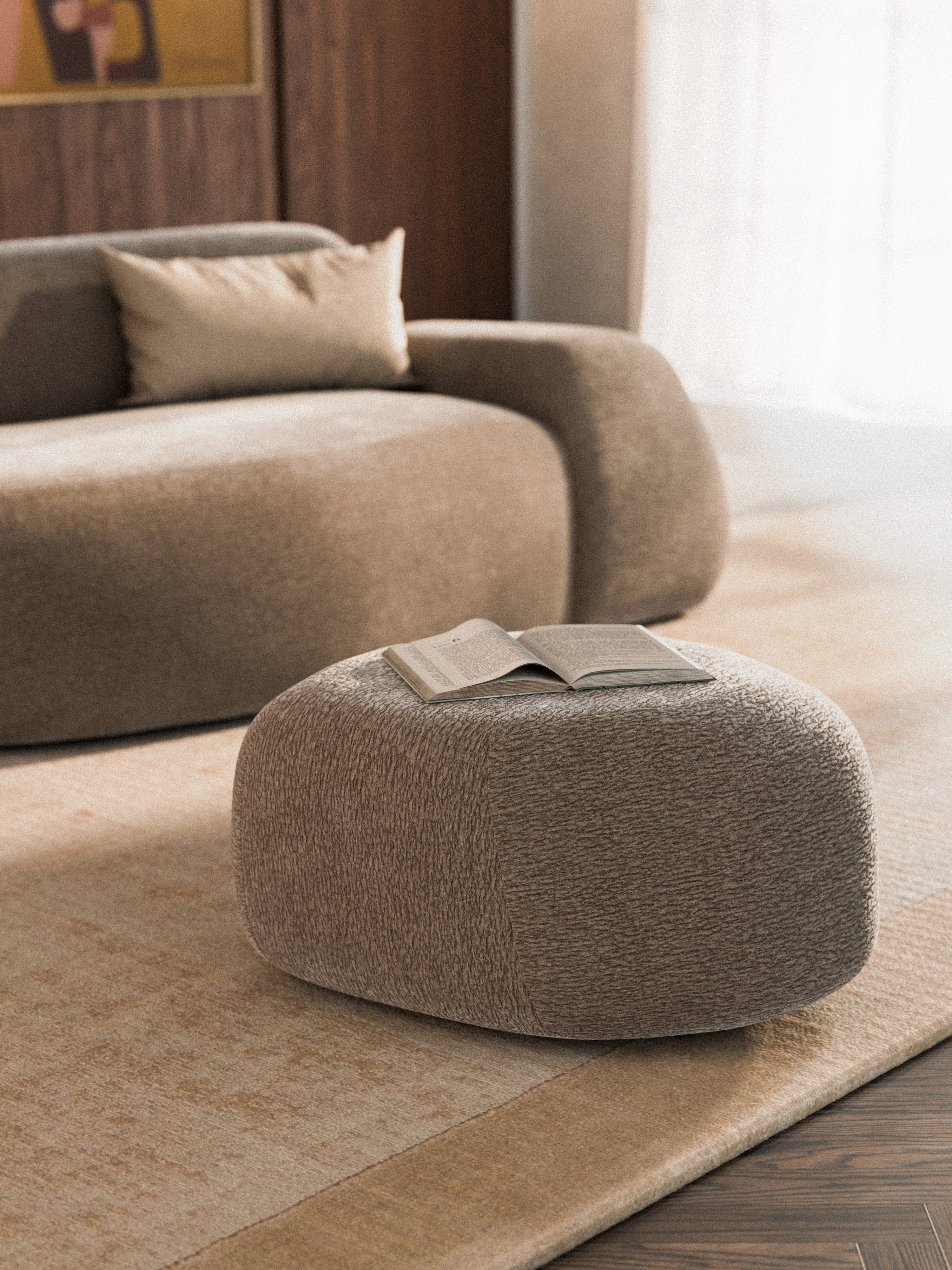 Wolke Oval Ottoman