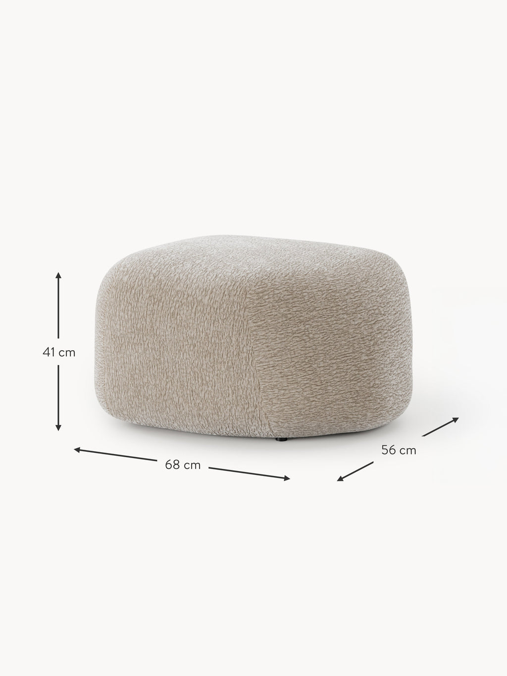 Wolke Oval Ottoman