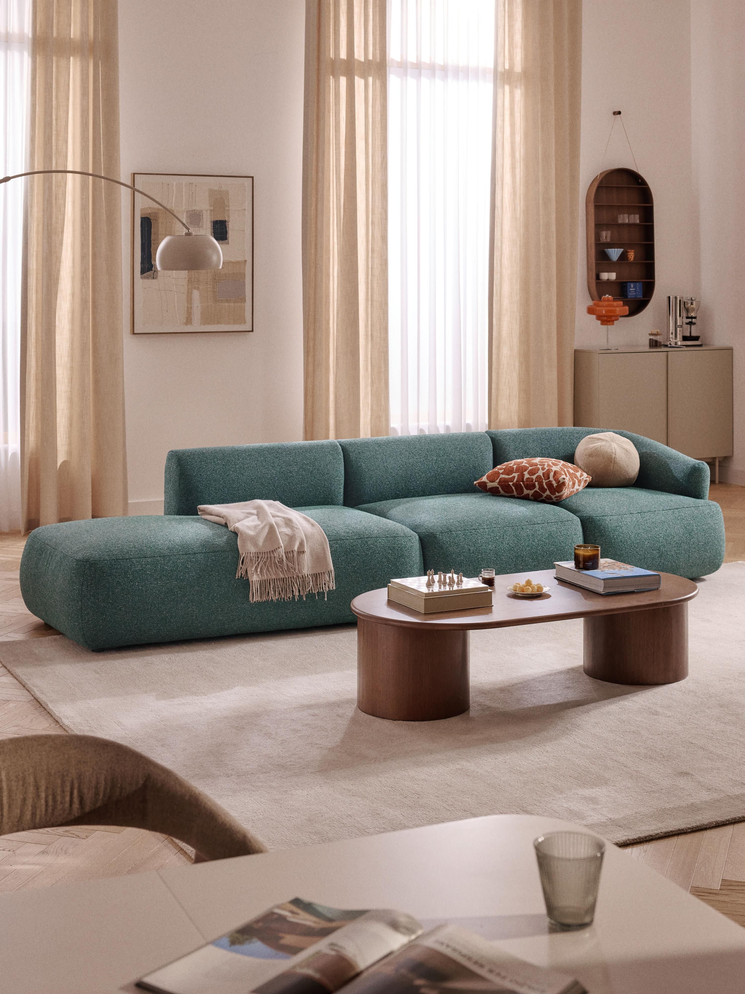Sofia Modular Bouclé Chaise (4-seater)
