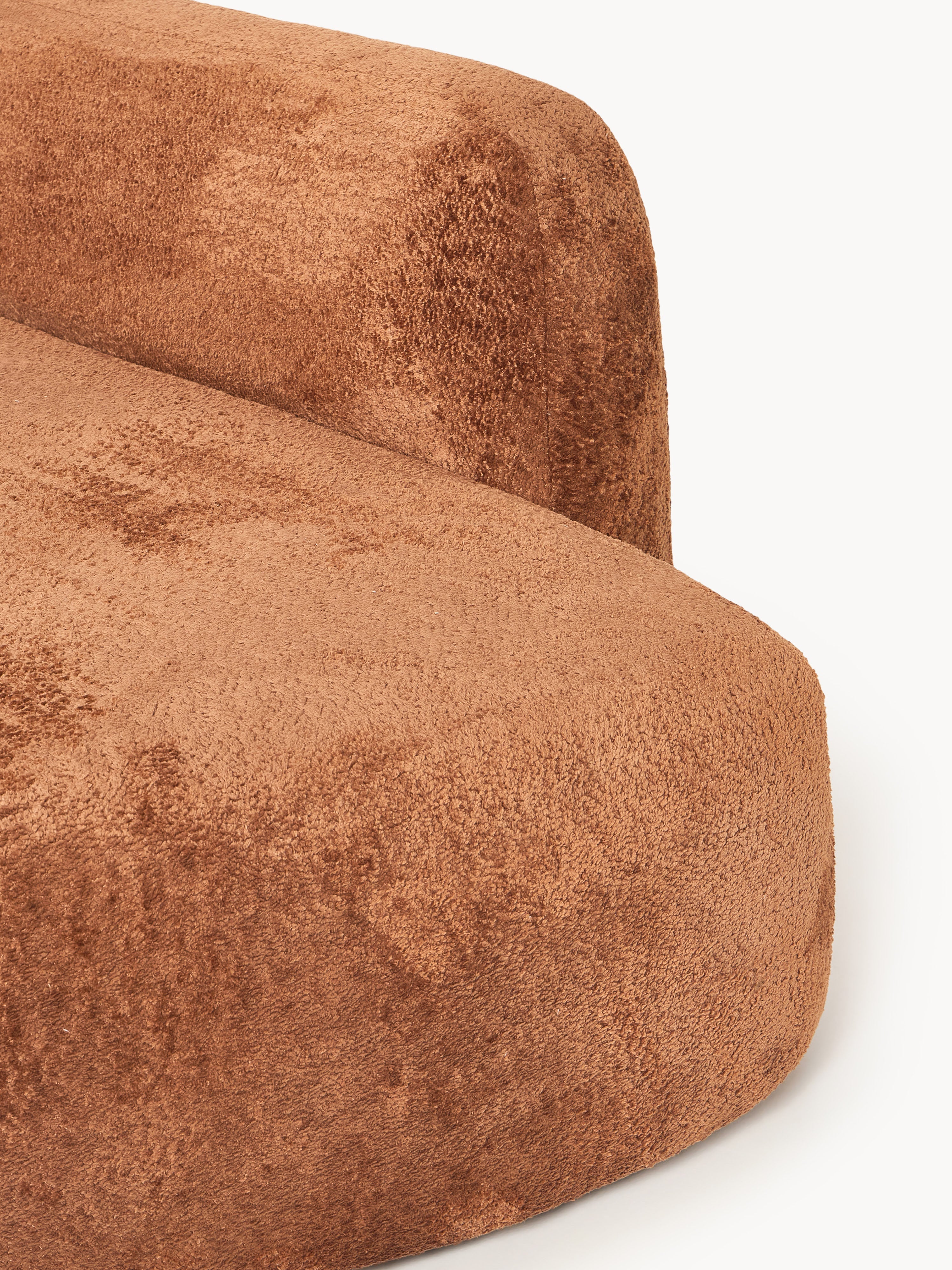 Wolke XL Modular Teddy Bouclé Corner Sofa with Chaise End