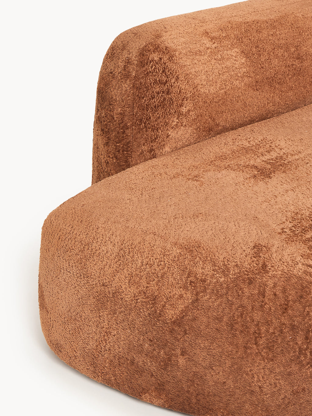 Wolke XL Modular Teddy Bouclé Corner Sofa with Chaise End