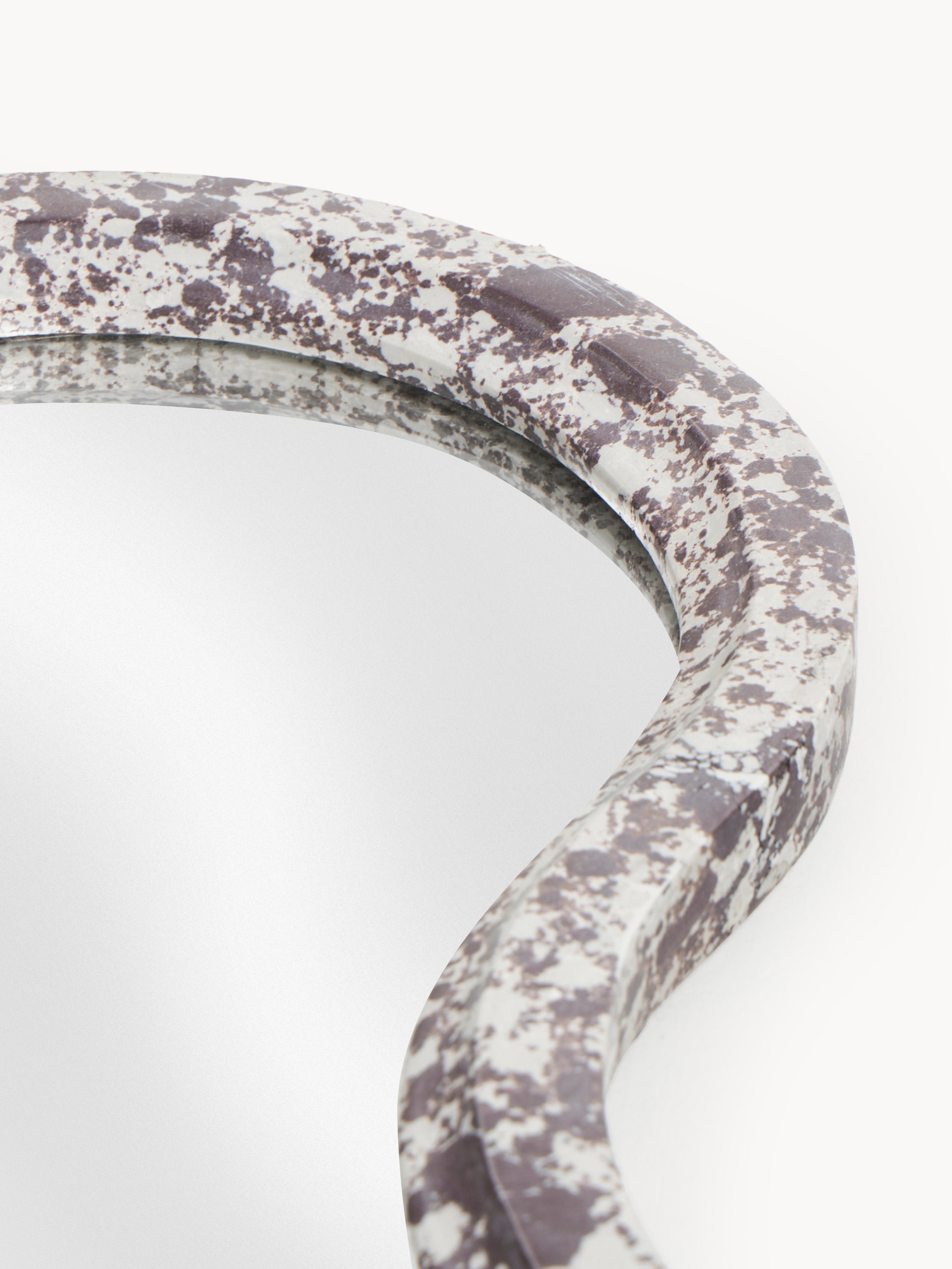 Elara Wall Mirror with Engineered Marble Frame