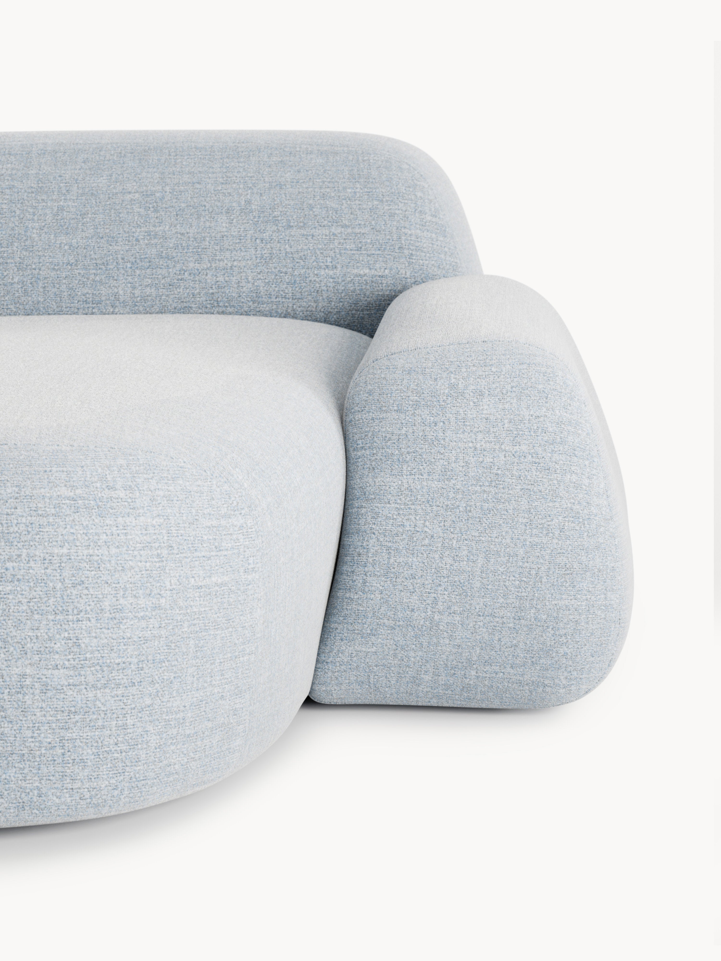 Wolke Modular Bouclé Corner Sofa (4-seater) with Chaise End