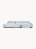 Gallery image 1 - Modular Bouclé Corner Sofa Wolke (4-seater) with Chaise End