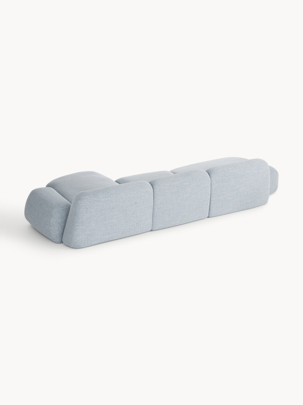 Wolke Modular Bouclé Corner Sofa (4-seater) with Chaise End