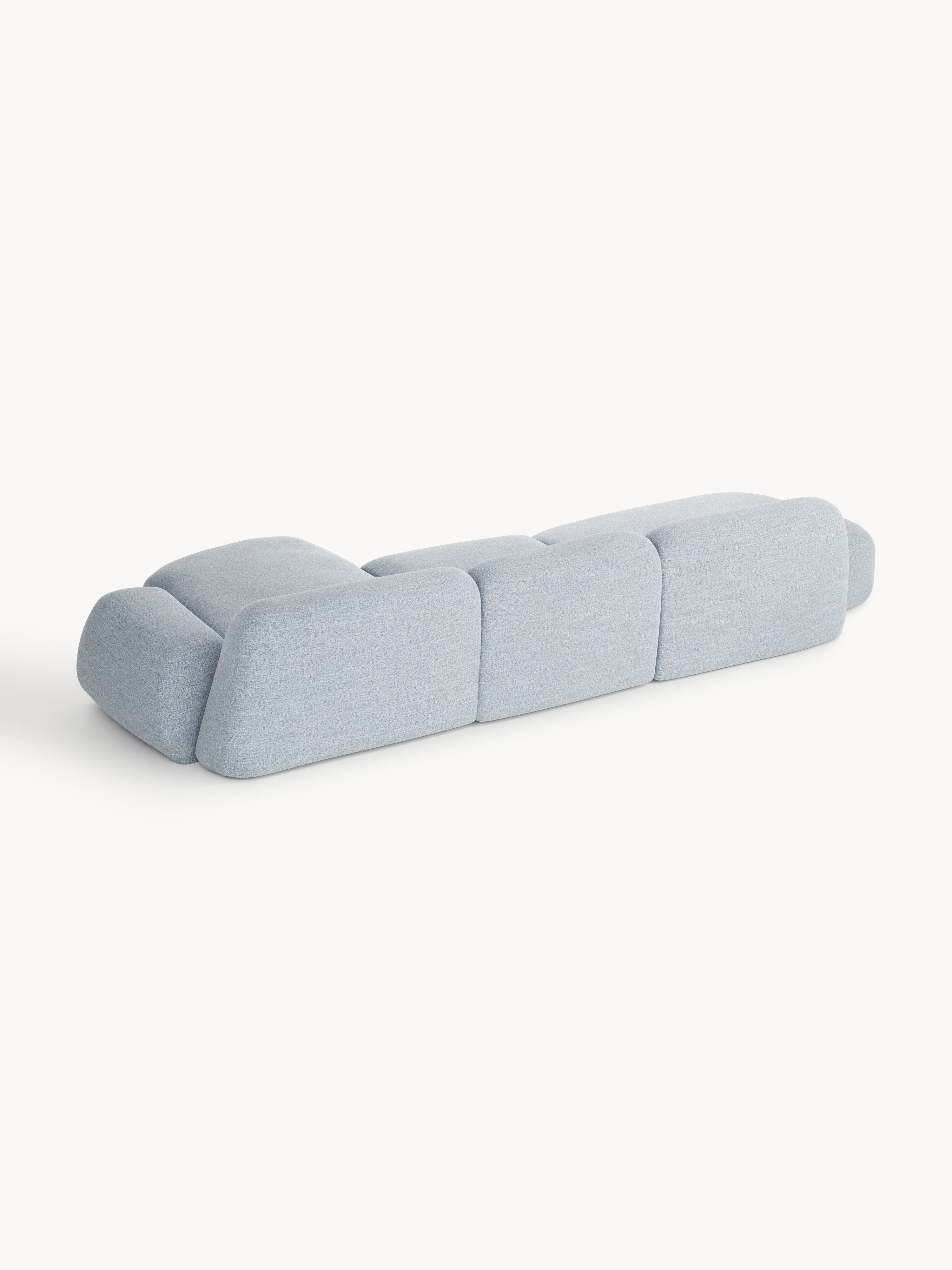 Wolke Modular Bouclé Corner Sofa (4-seater) with Chaise End