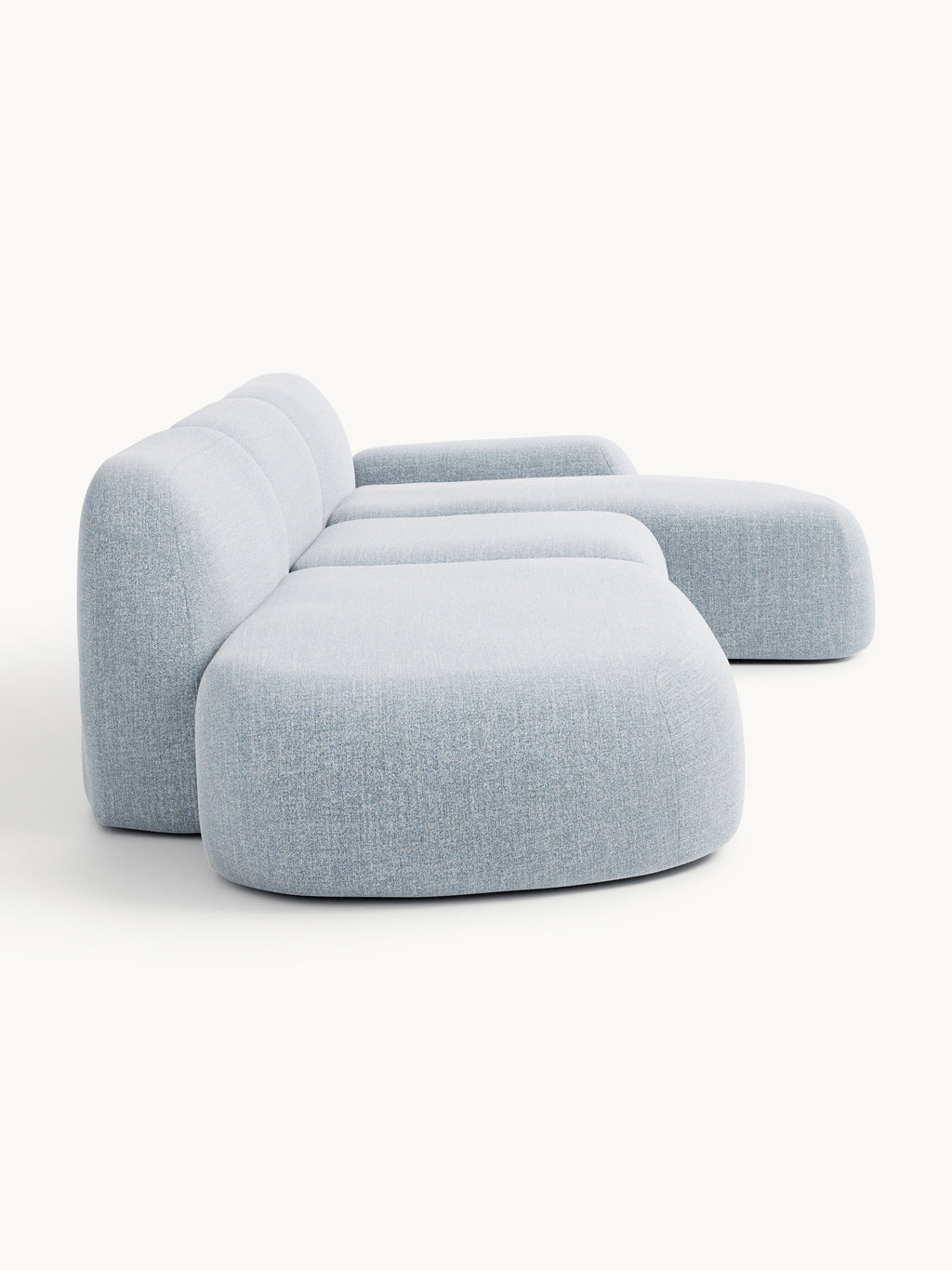 Wolke Modular Bouclé Corner Sofa (4-seater) with Chaise End