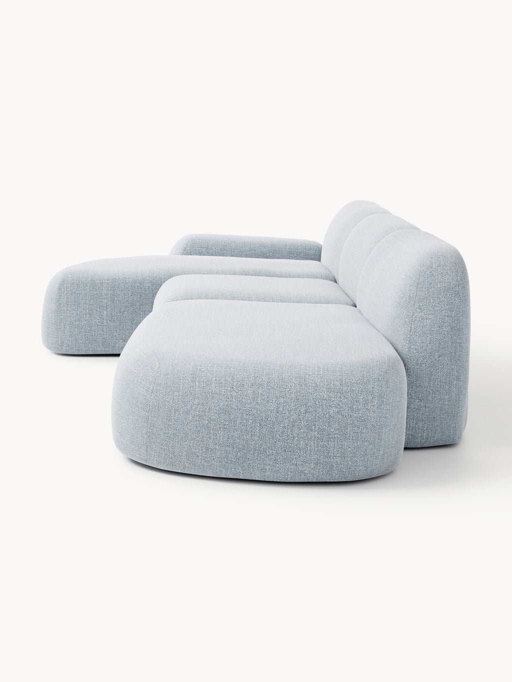 Wolke Modular Bouclé Corner Sofa (4-seater) with Chaise End
