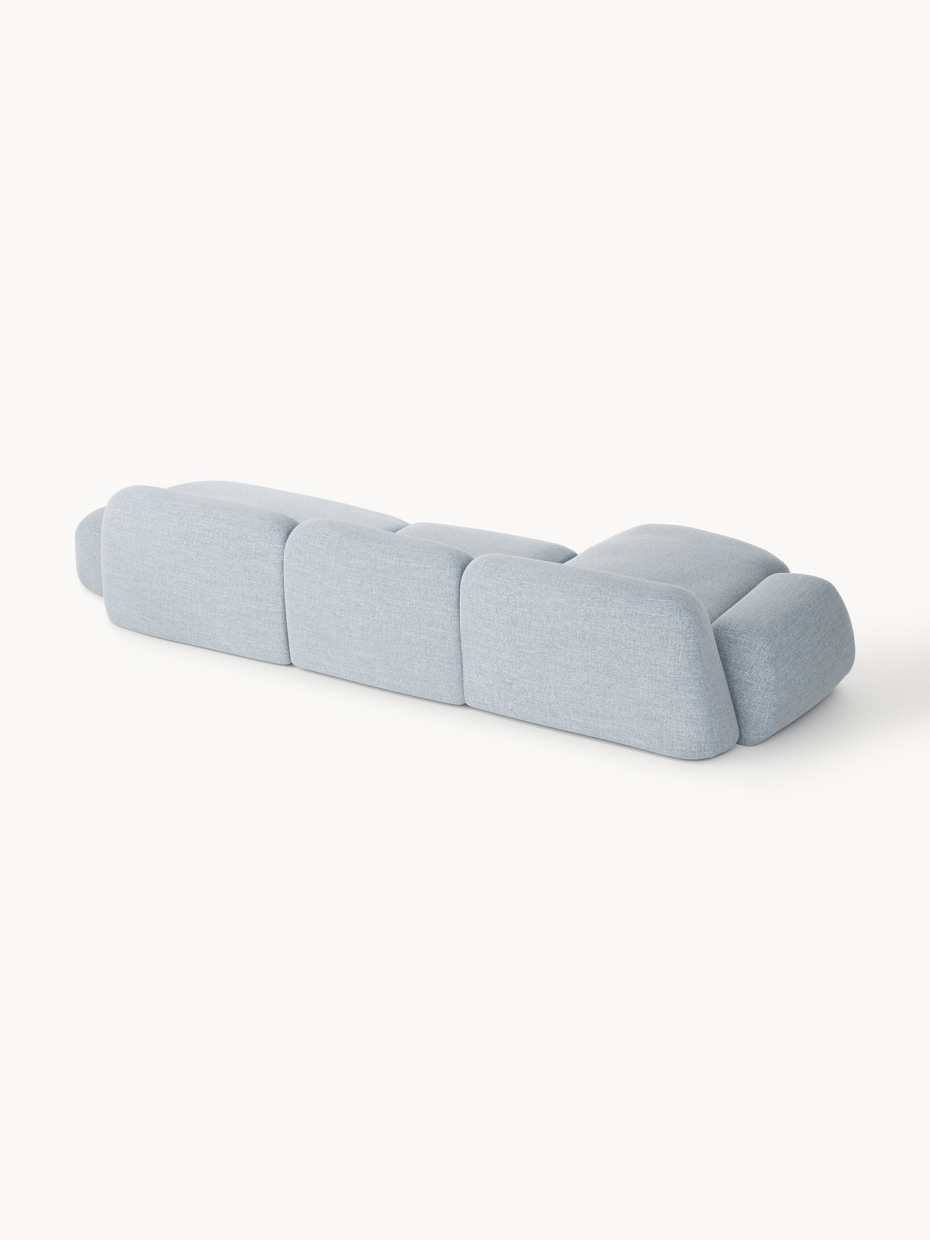 Wolke Modular Bouclé Corner Sofa (4-seater) with Chaise End