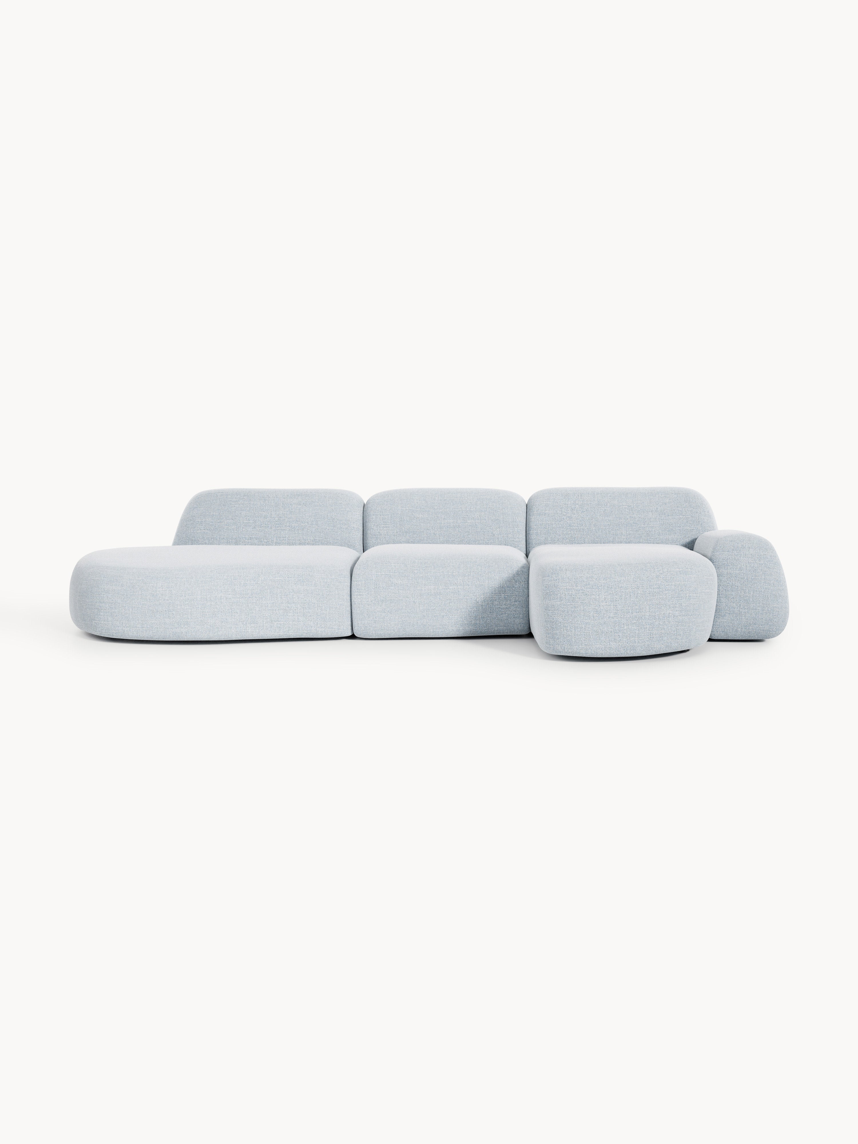 Wolke Modular Bouclé Corner Sofa (4-seater) with Chaise End