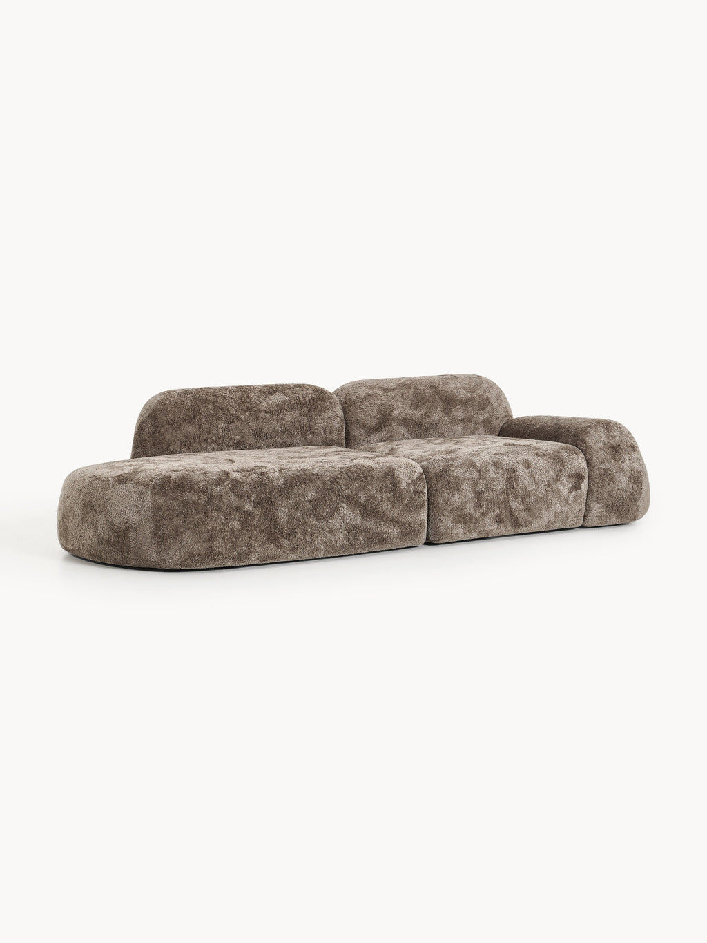 Wolke Modular Teddy Bouclé Chaise (3-seater)