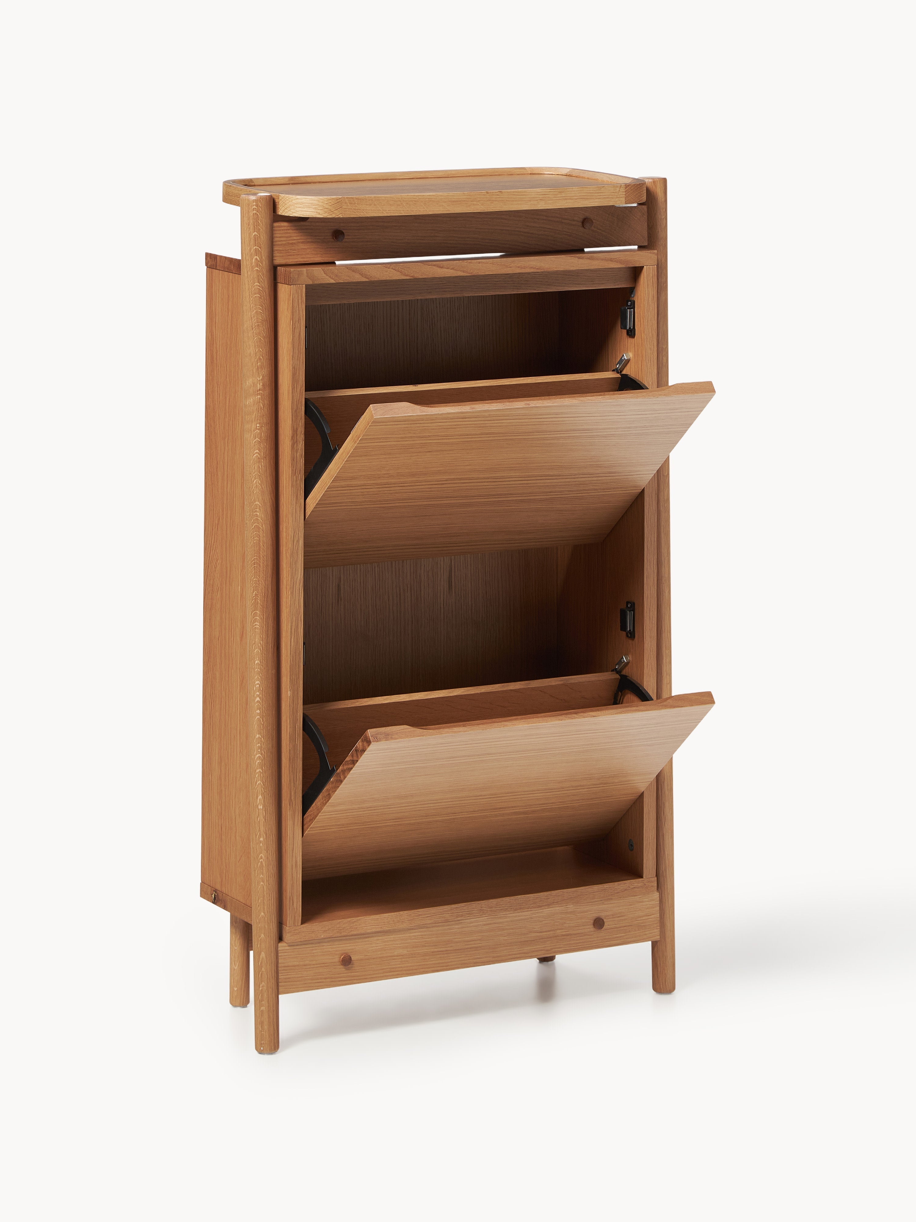 Libby Fold Out Wooden Shoe Cabinet