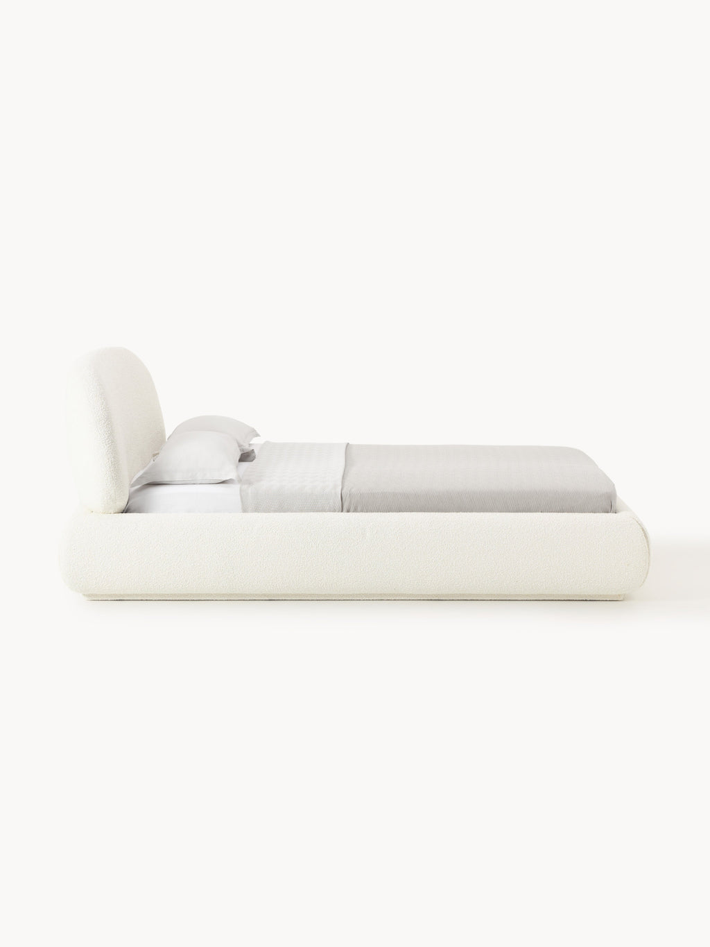 Alba Upholstered Bouclé Bed