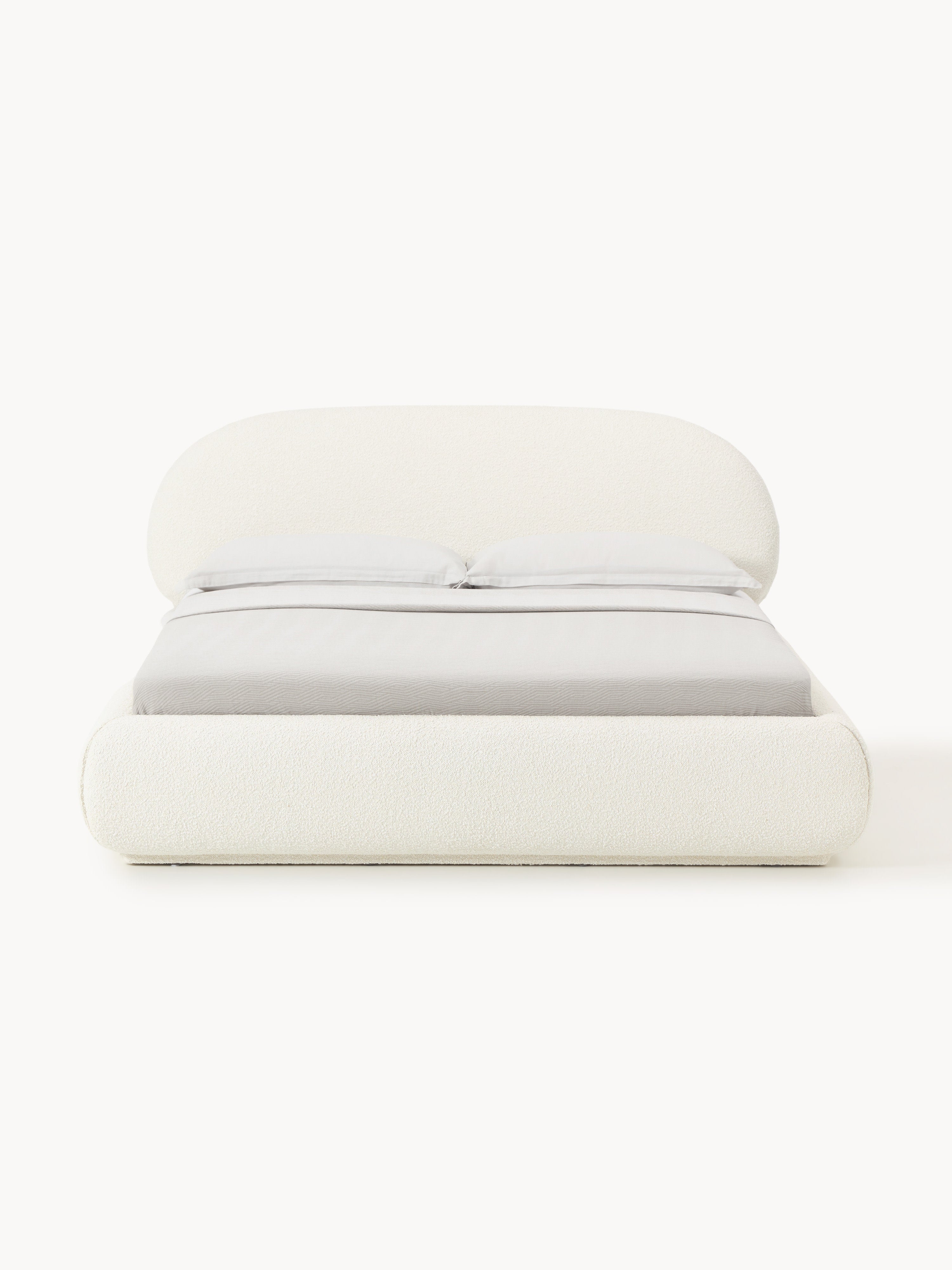 Alba Upholstered Bouclé Bed