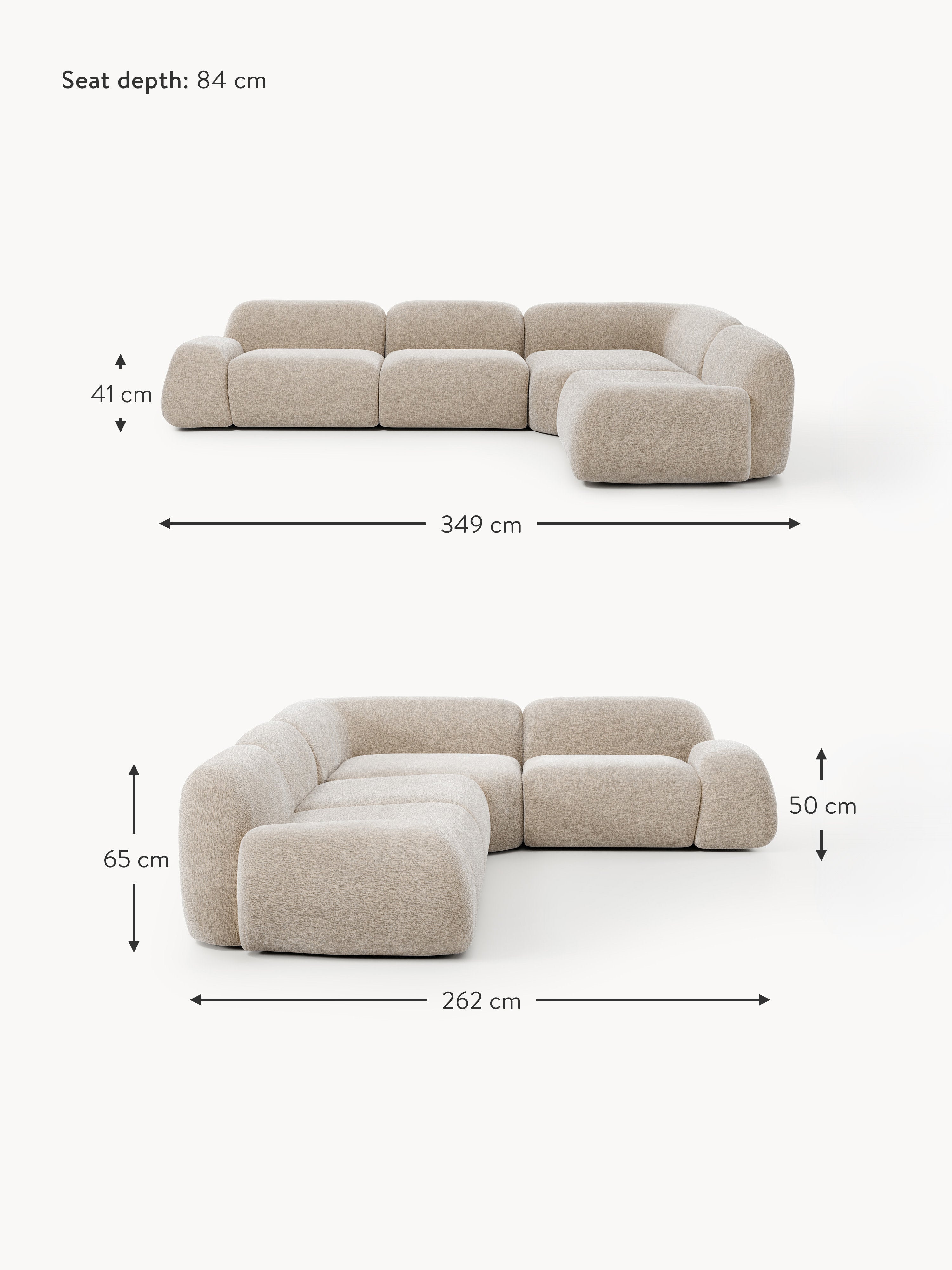 Wolke Modular Corner Sofa (4-seater)