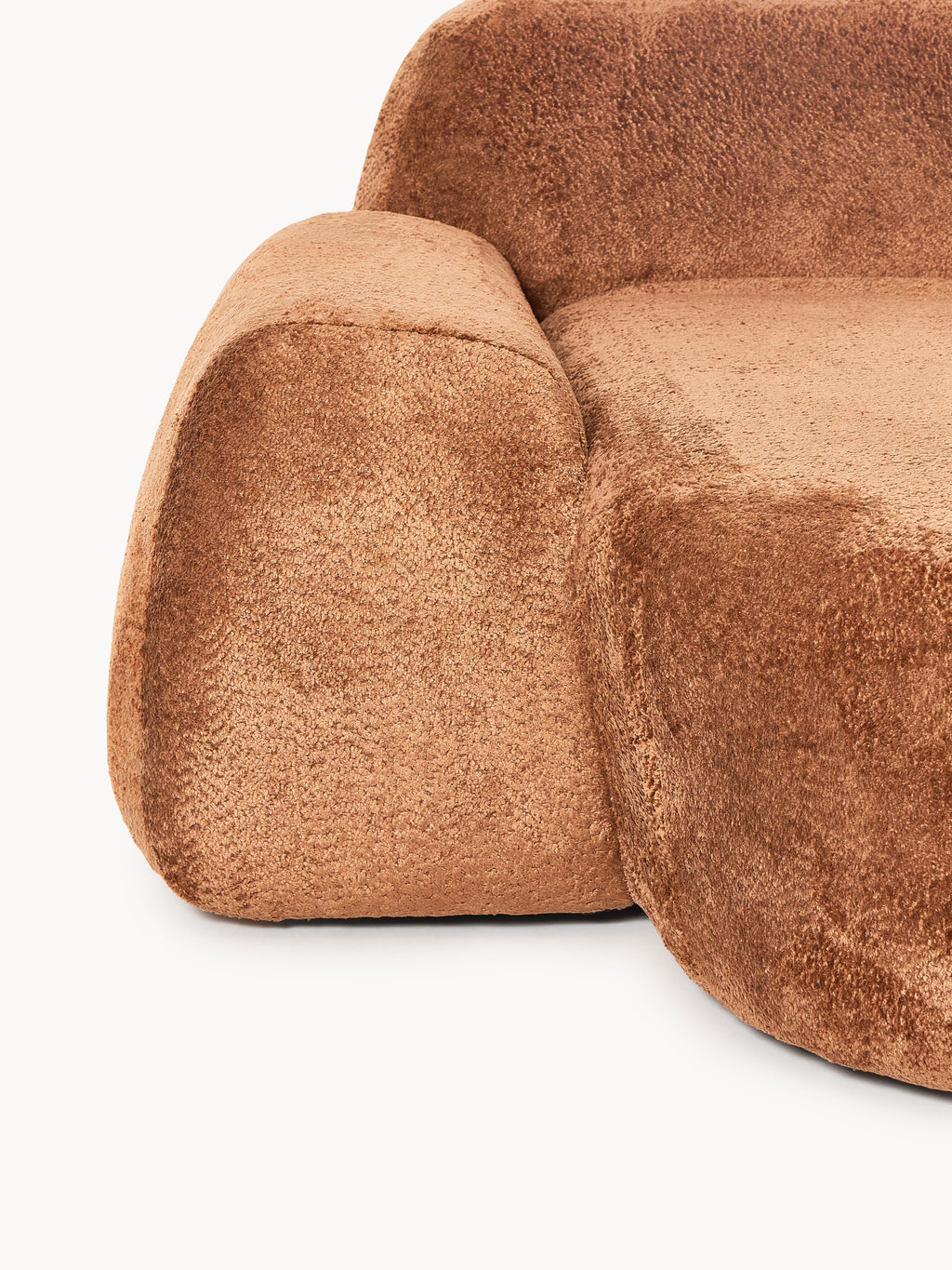Wolke Teddy Bouclé Chaise Corner Module