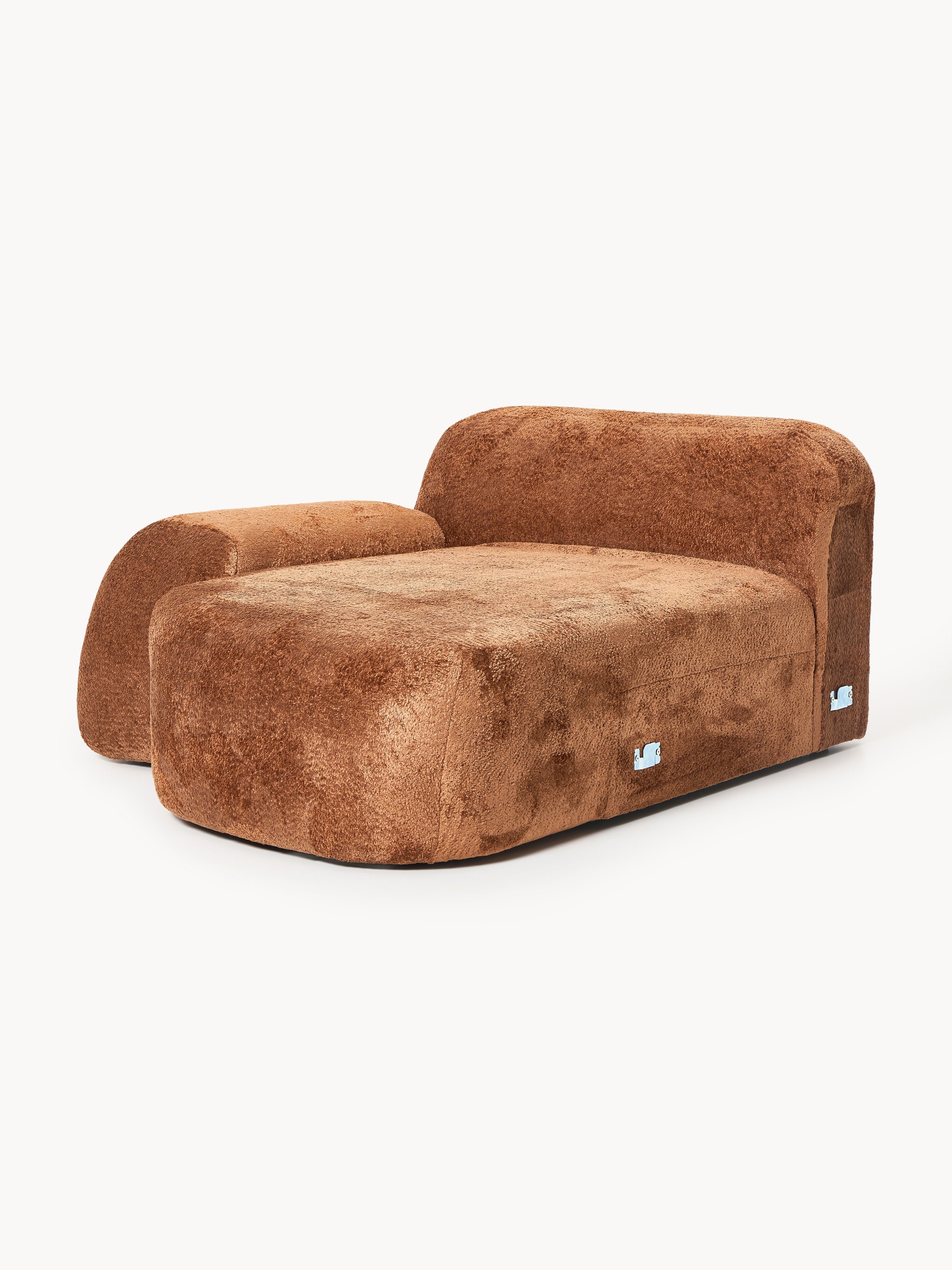 Wolke Teddy Bouclé Chaise Corner Module
