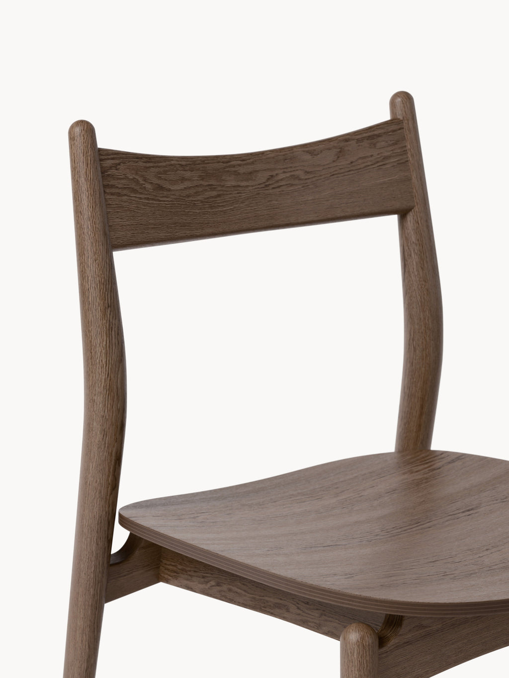 Koa Ash Wood Dining Chair