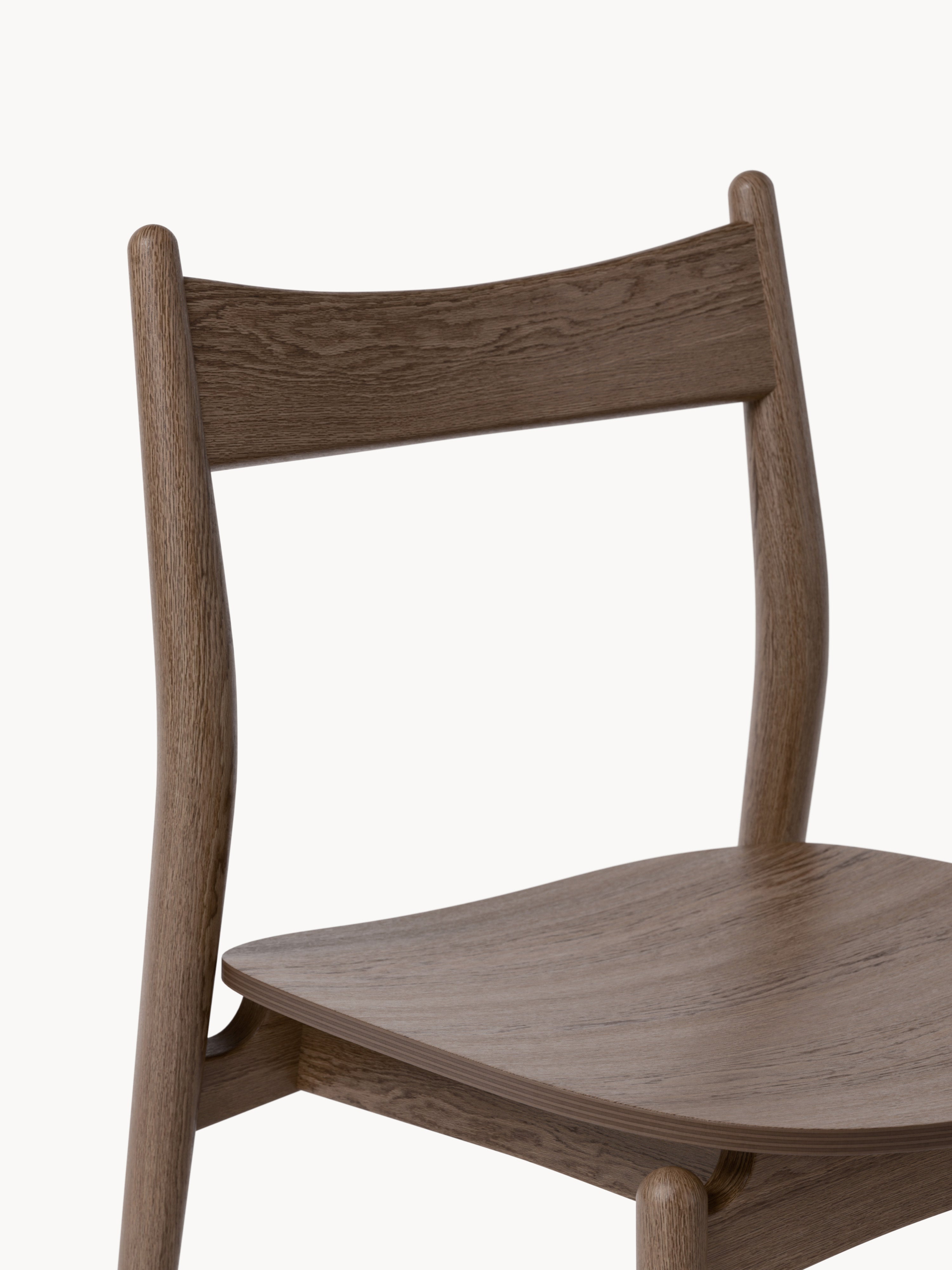 Koa Ash Wood Dining Chair