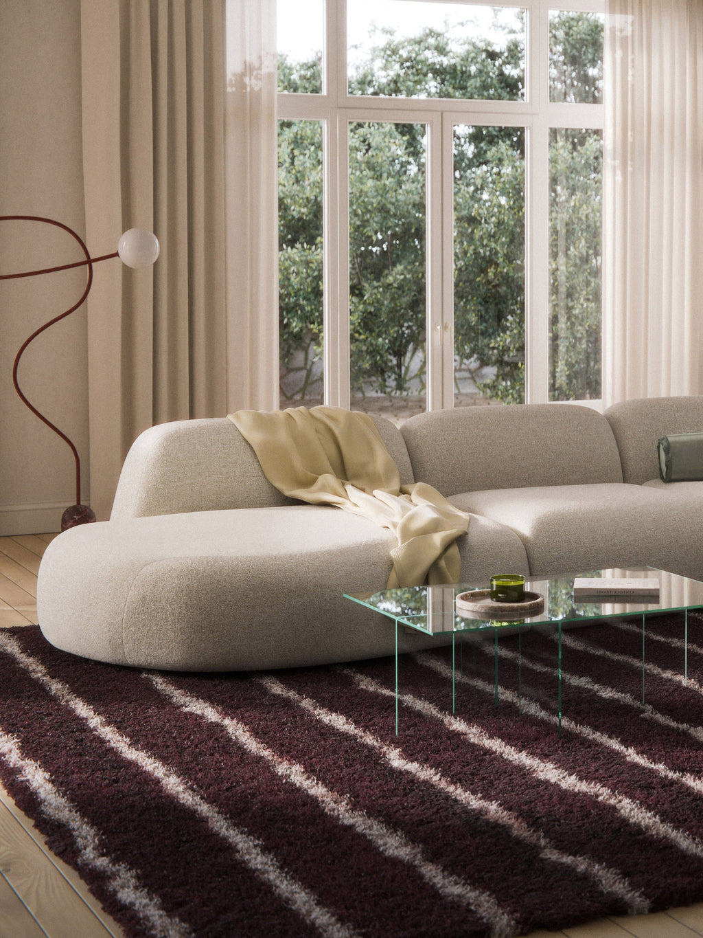 Wolke Bouclé Chaise Module