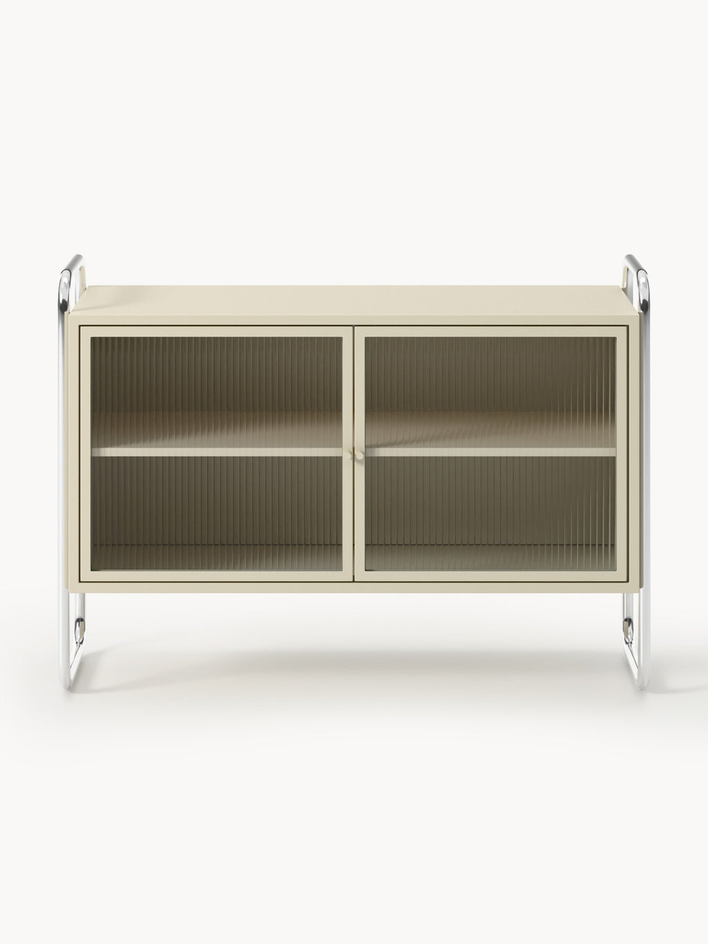 Robyn Metal Sideboard with Glass Front