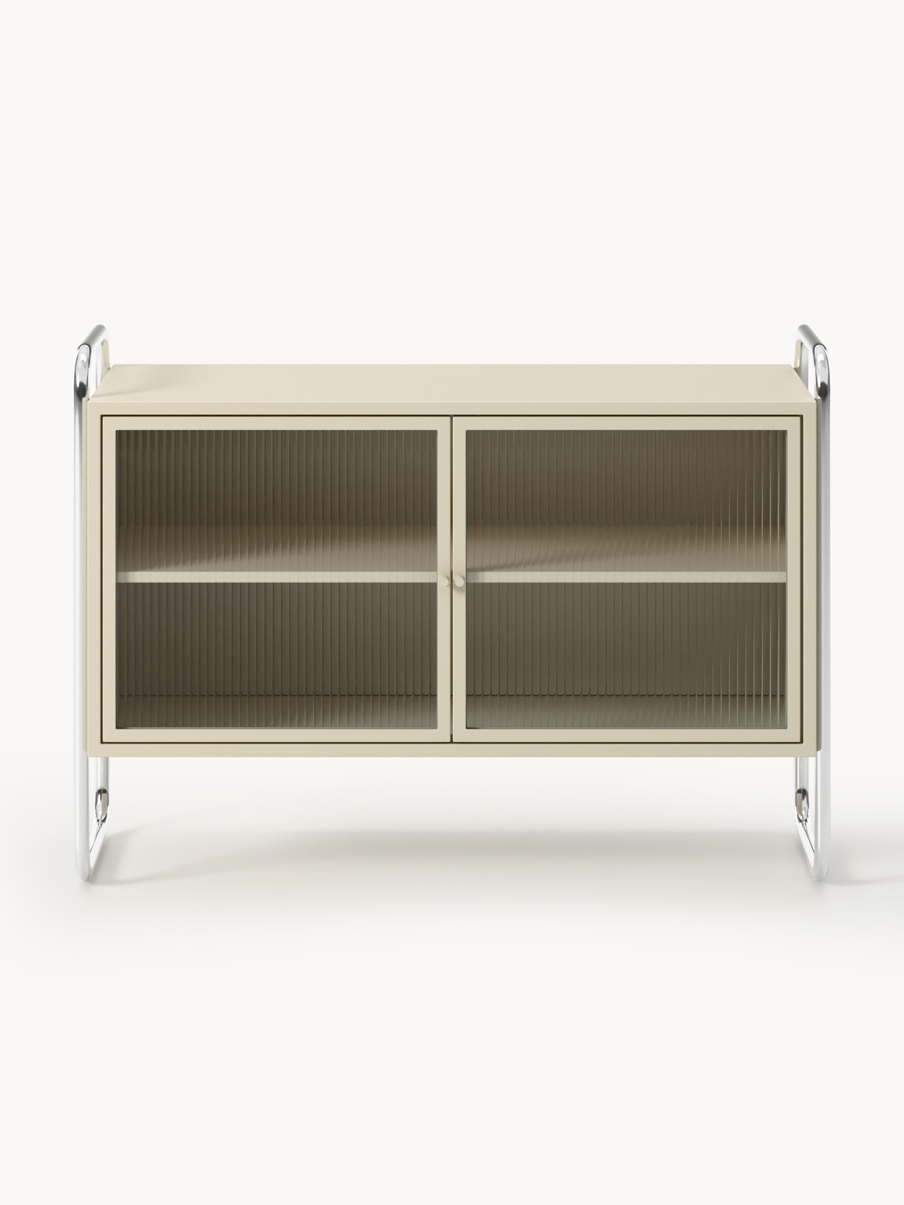 Robyn Metal Sideboard with Glass Front