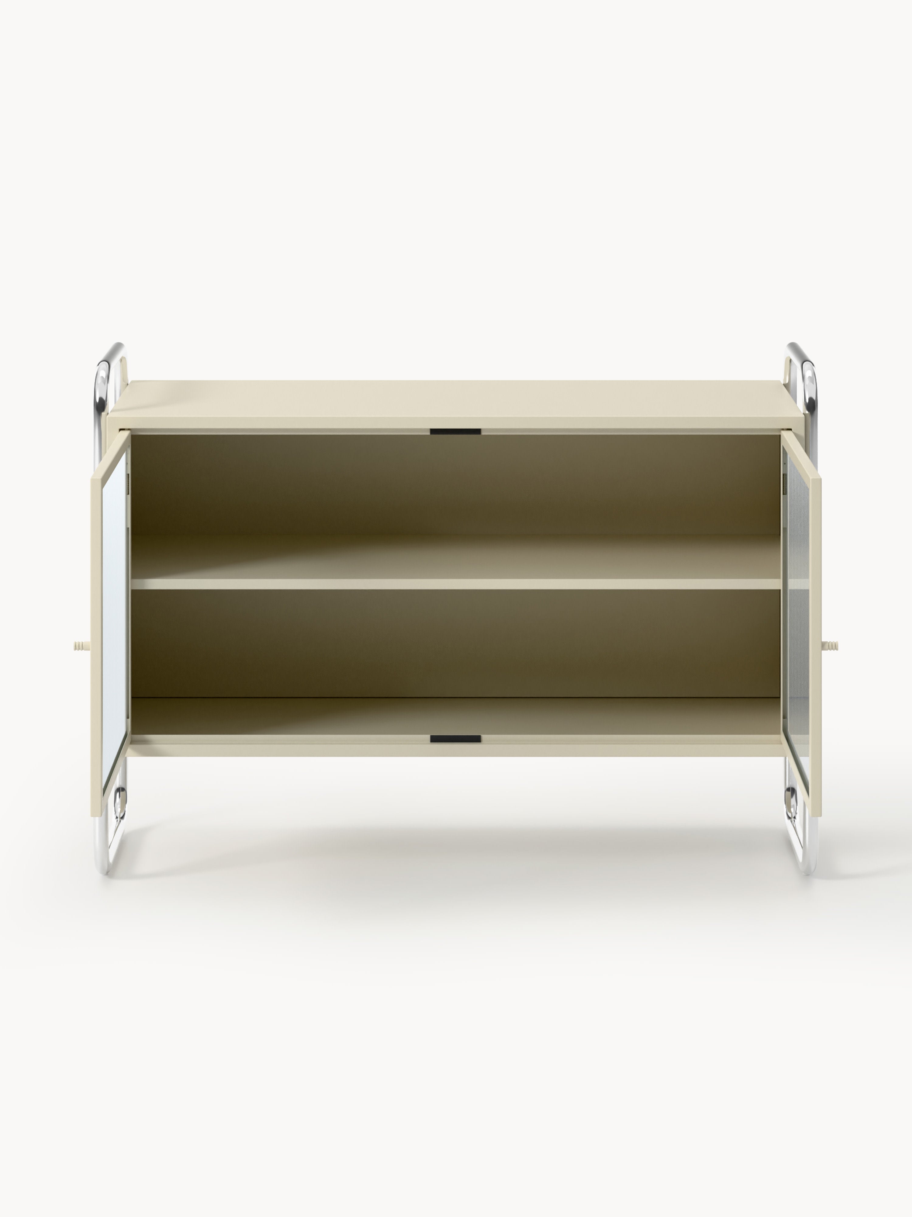 Robyn Metal Sideboard with Glass Front