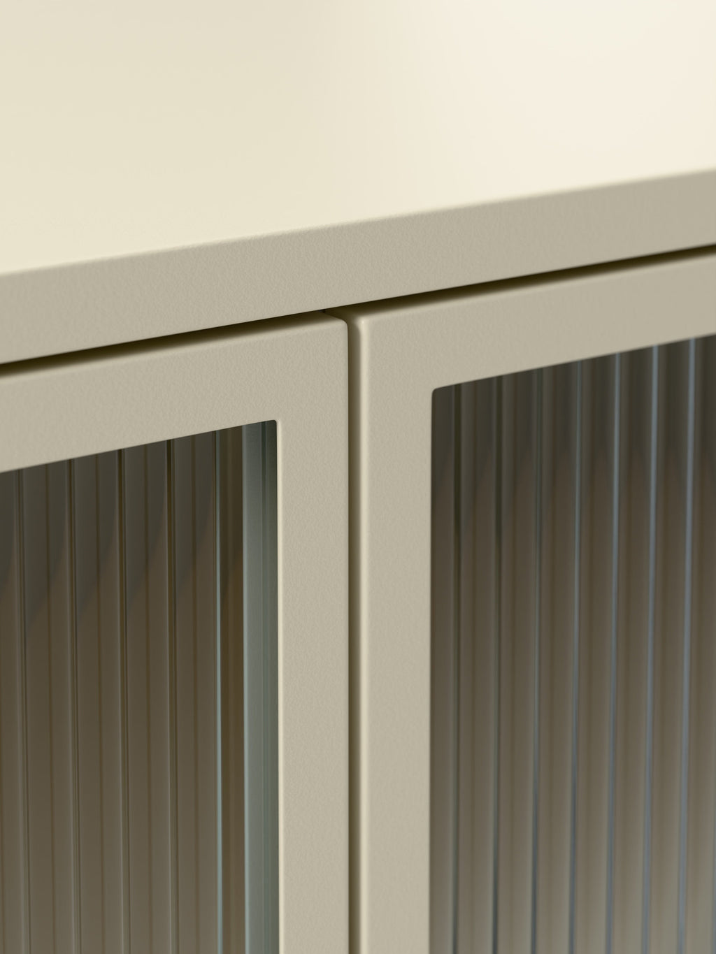 Robyn Metal Sideboard with Glass Front