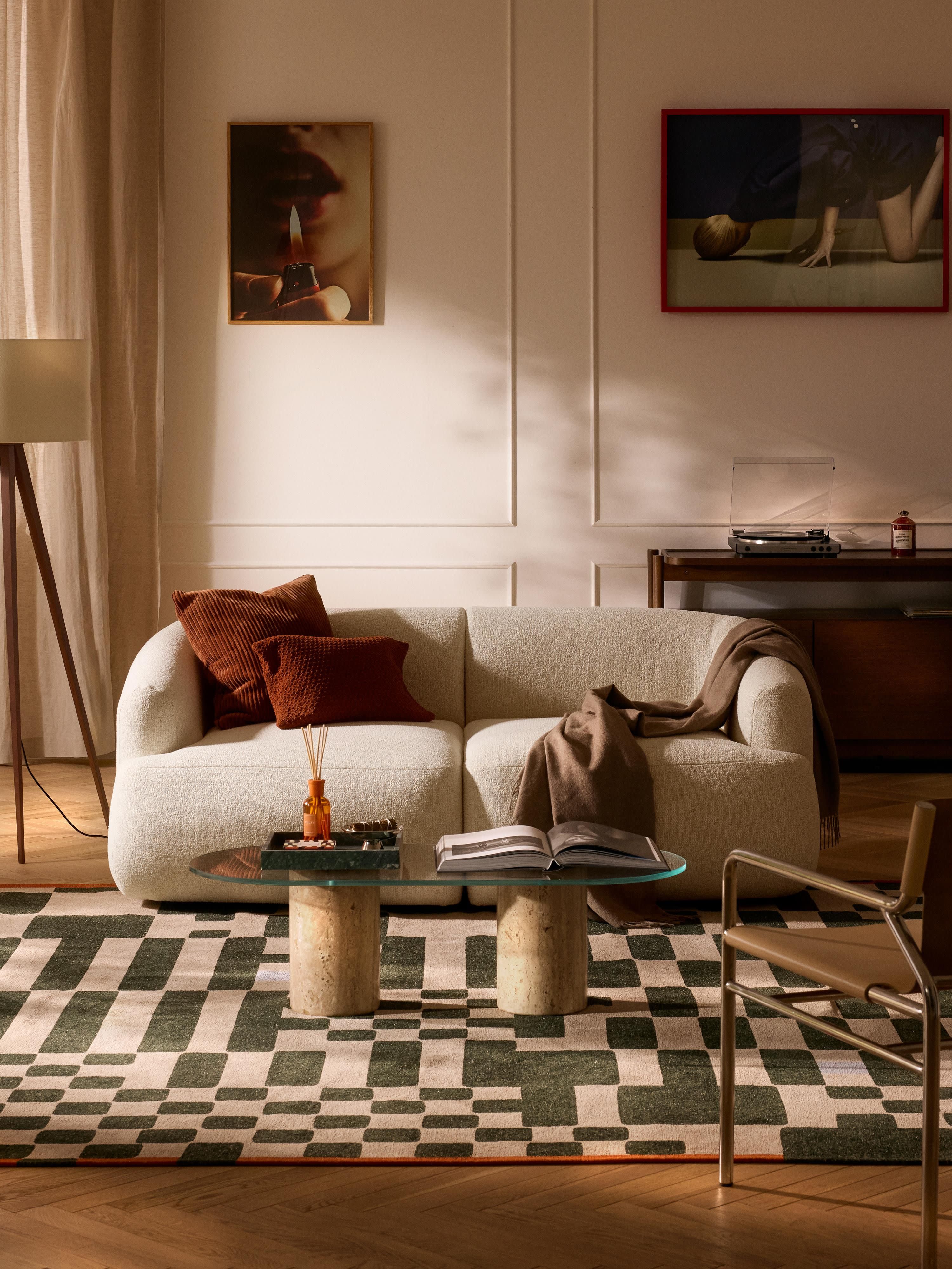 Sofia Modular Bouclé Sofa (2-seater)