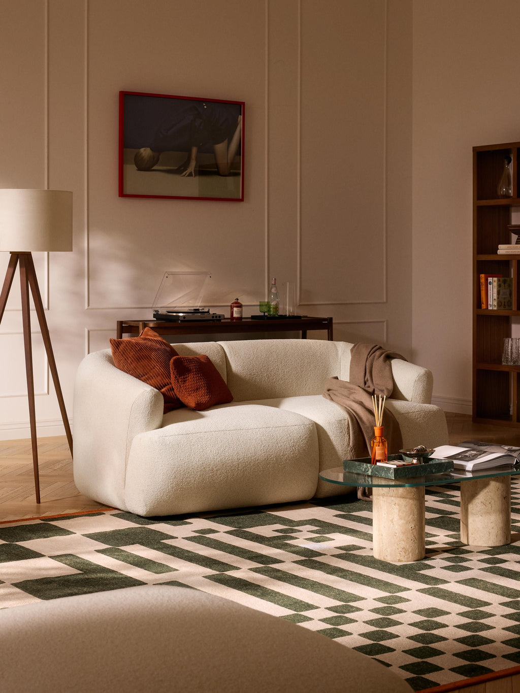 Sofia Modular Bouclé Sofa (2-seater)